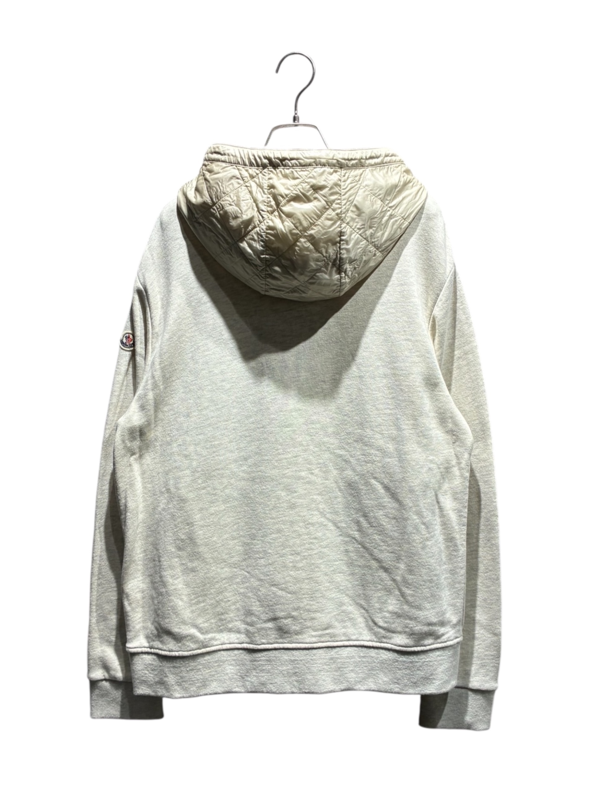 中古・古着通販】MONCLER (モンクレール) 切替ジップパーカー ベージュ 