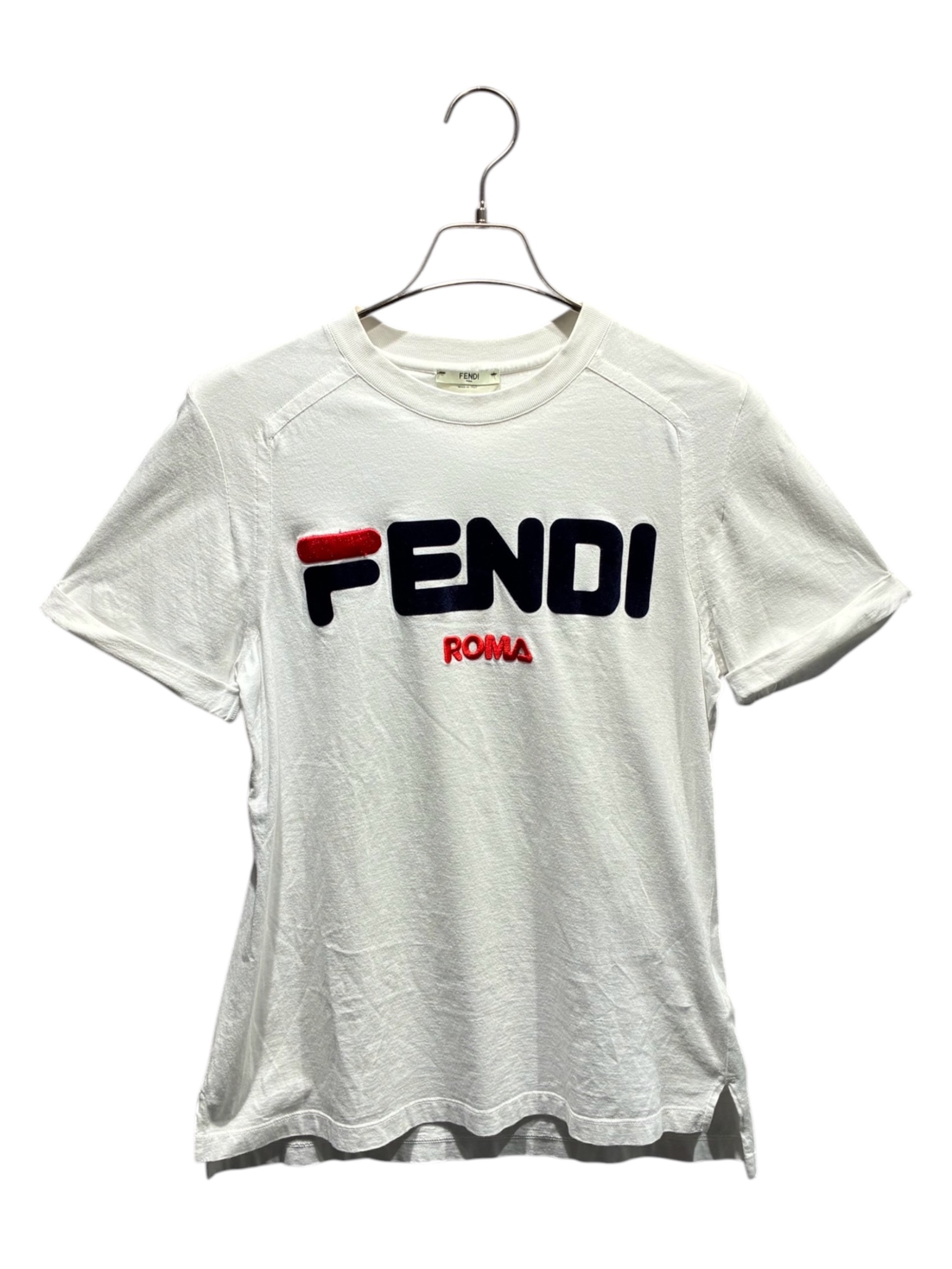 中古・古着通販】FENDI (フェンディ) FILA (フィラ) ロゴTシャツ