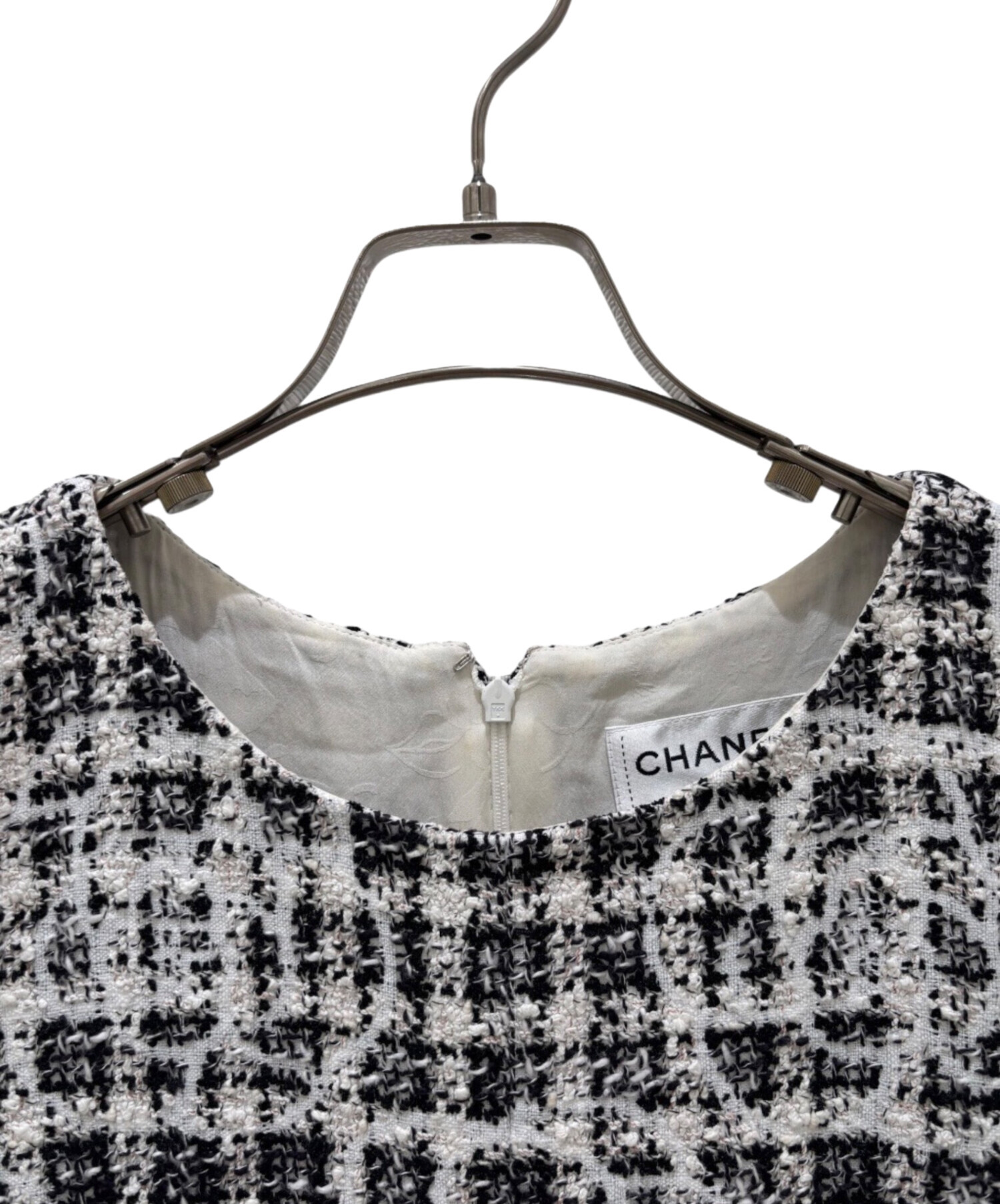 中古・古着通販】CHANEL (シャネル) カメリアツイードワンピース