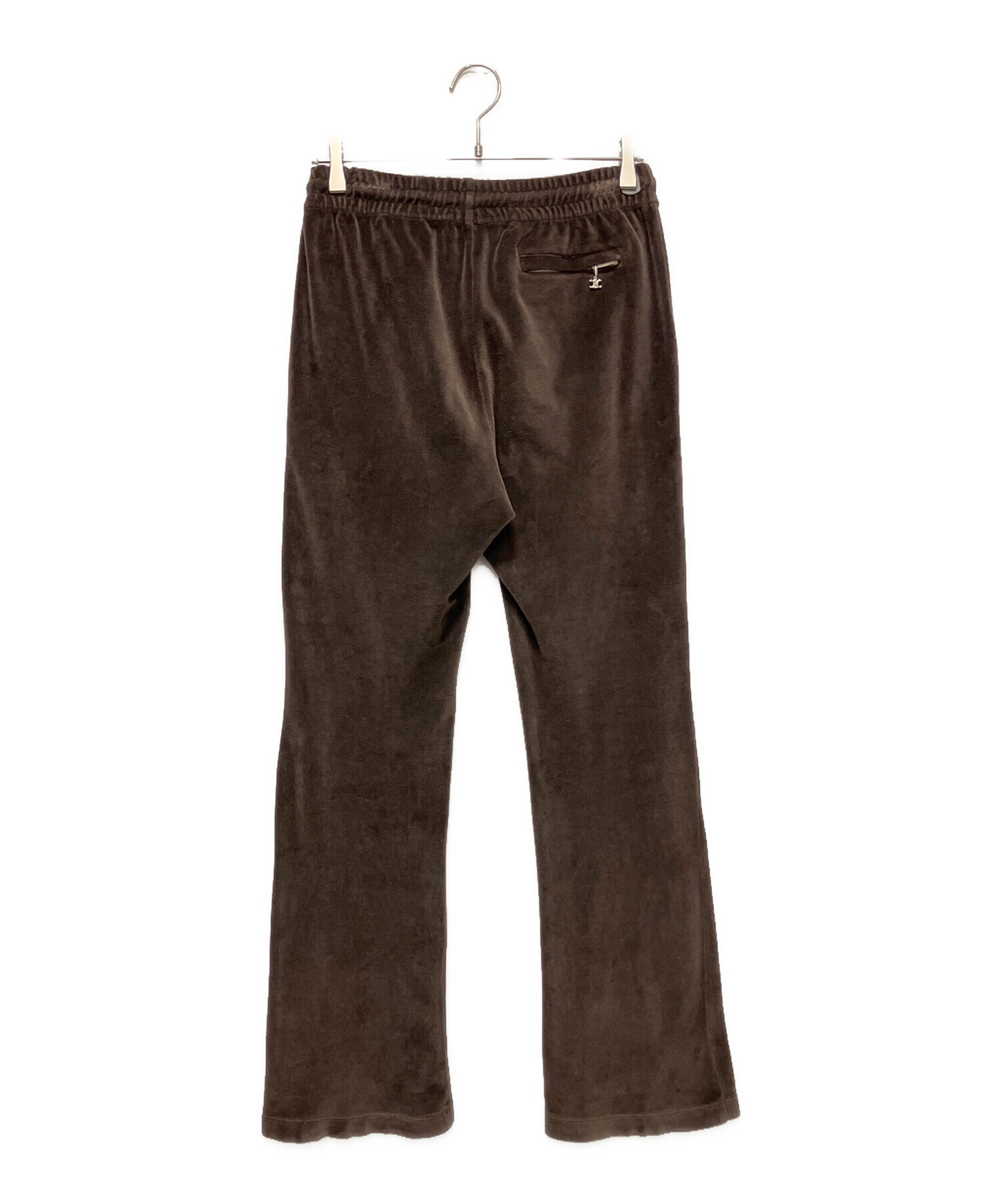 中古・古着通販】CELINE (セリーヌ) ベロアトラックパンツ ブラウン
