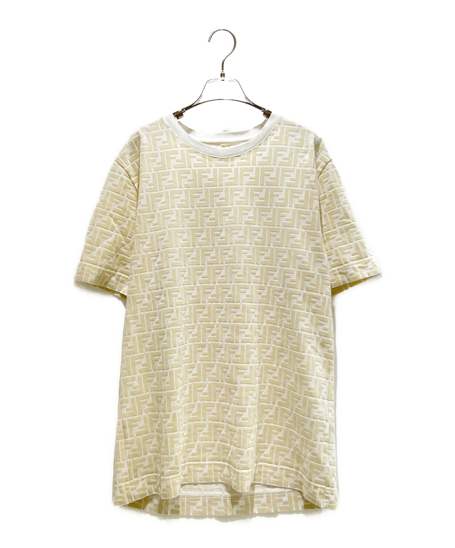 【姫路東店】 中古 FENDI | フェンディ 半袖Ｔシャツ FFモチーフスタンプロゴ FAF073 A6J6 国内正規品 ブラック サイズ：36 【135】 FENDI - 【姫路東店】 中古 FENDI | フェンディ 半袖Tシャツ FF
