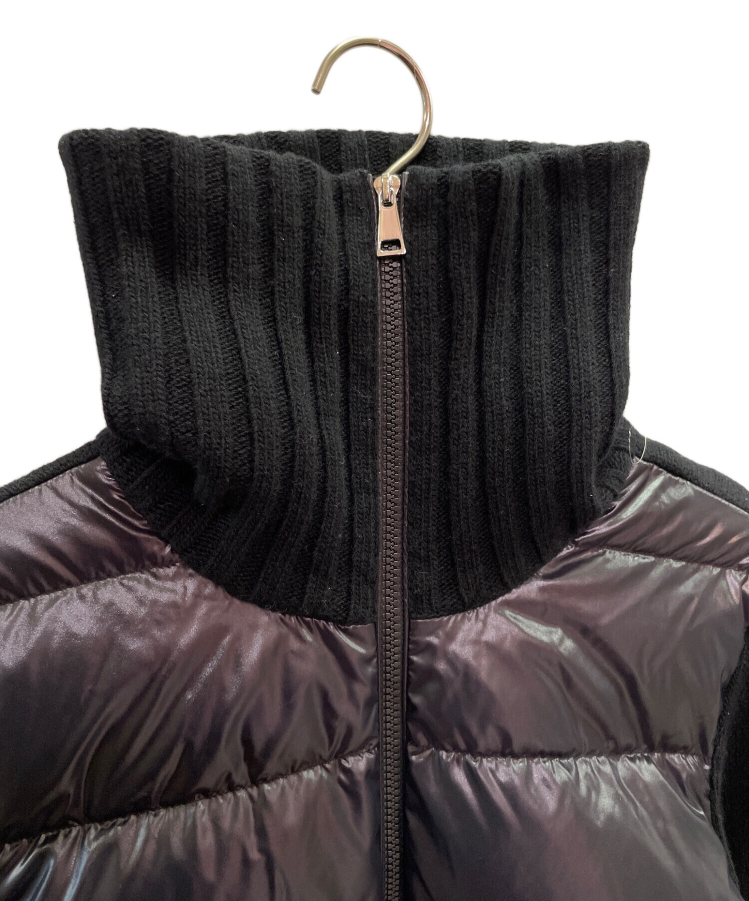 中古・古着通販】MONCLER (モンクレール) ニット切替ダウンジャケット