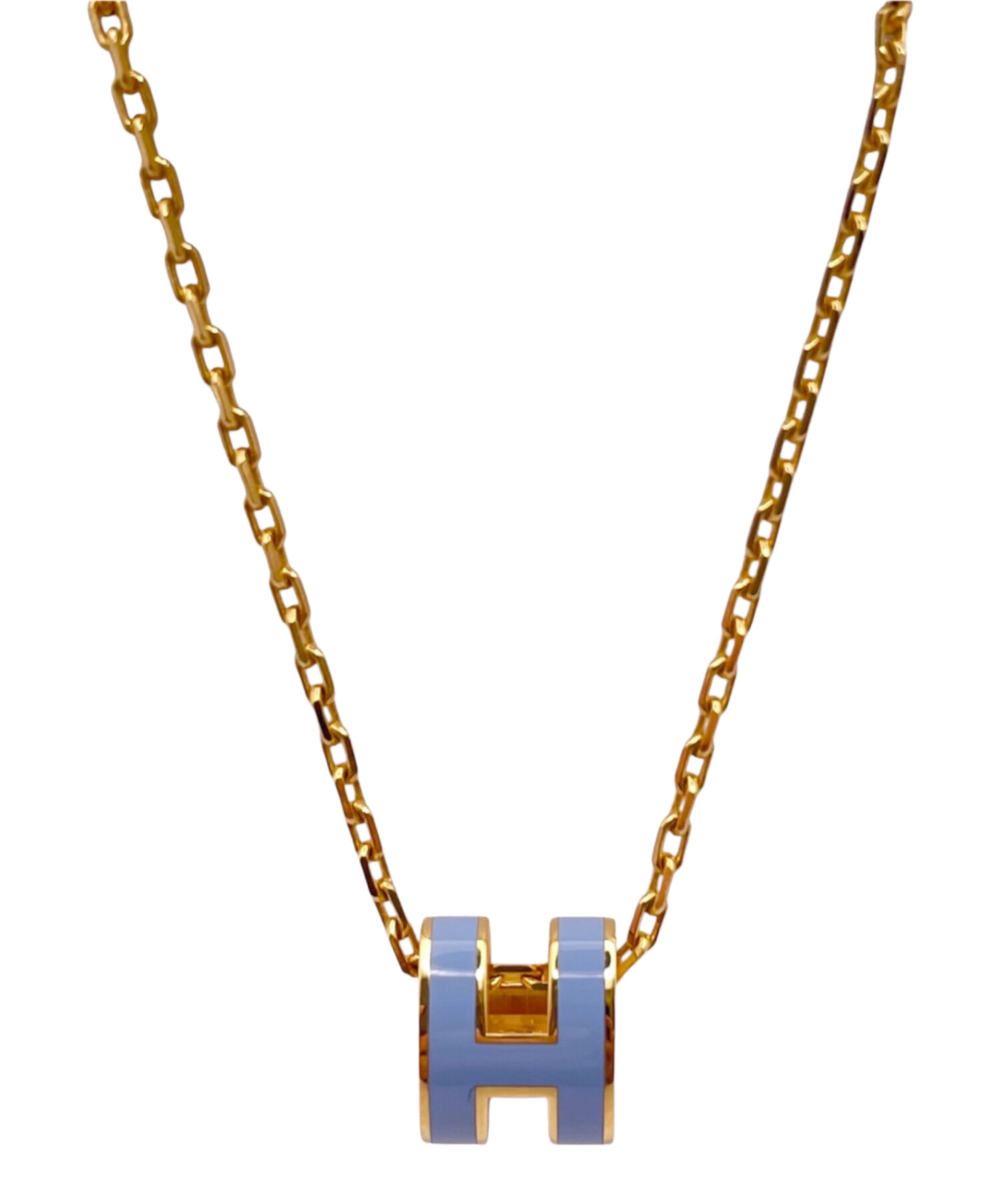 【匿名、即日発送】寿屋 ヘルメス 珍品？ HERMES 中古・古着通販】HERMES (エルメス) ミニポップHネックレス スカイ