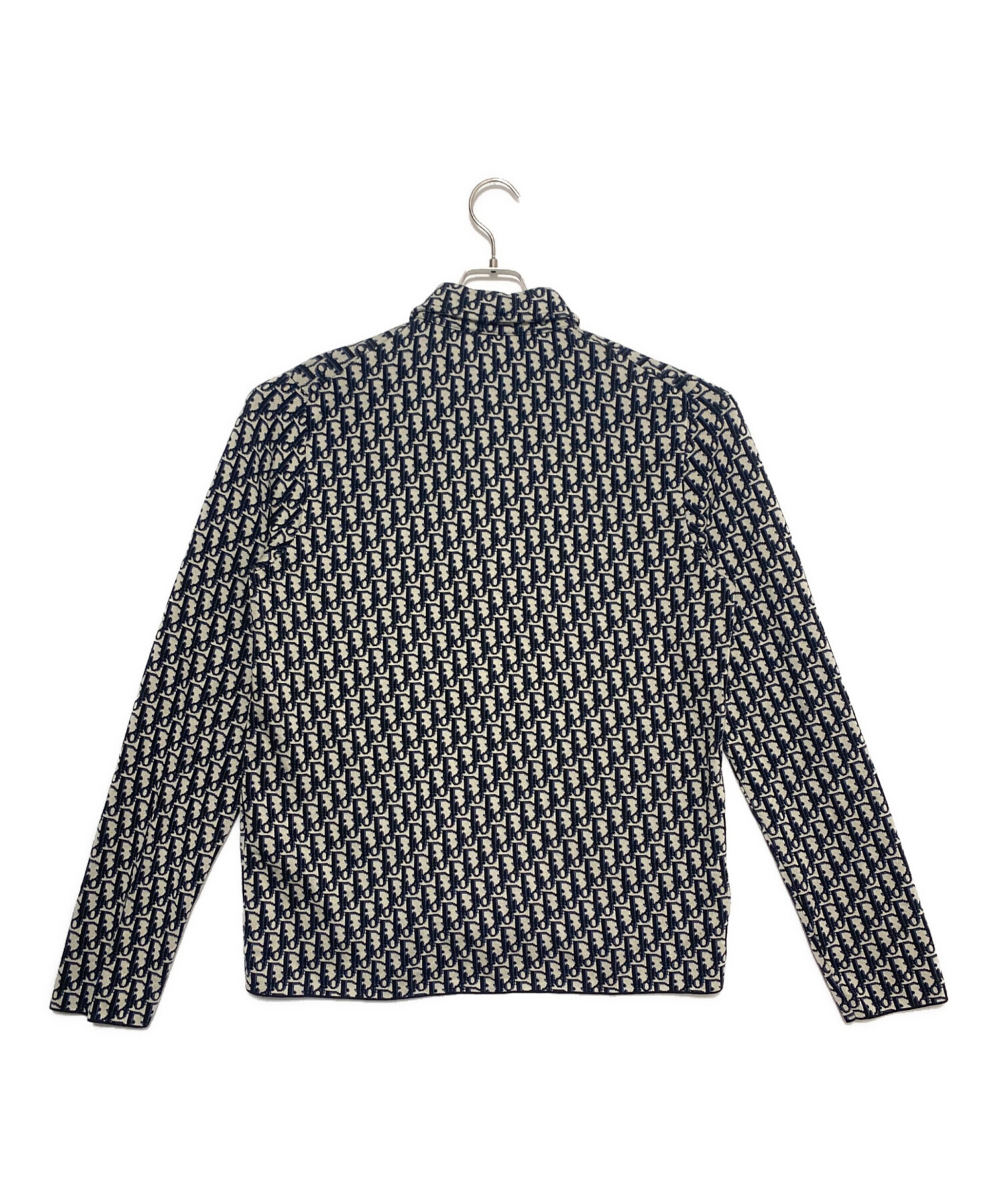 【極美品】Dior オブリーク柄 長袖シャツ 中古・古着通販】Dior (ディオール) オブリークシャツ ネイビー サイズ