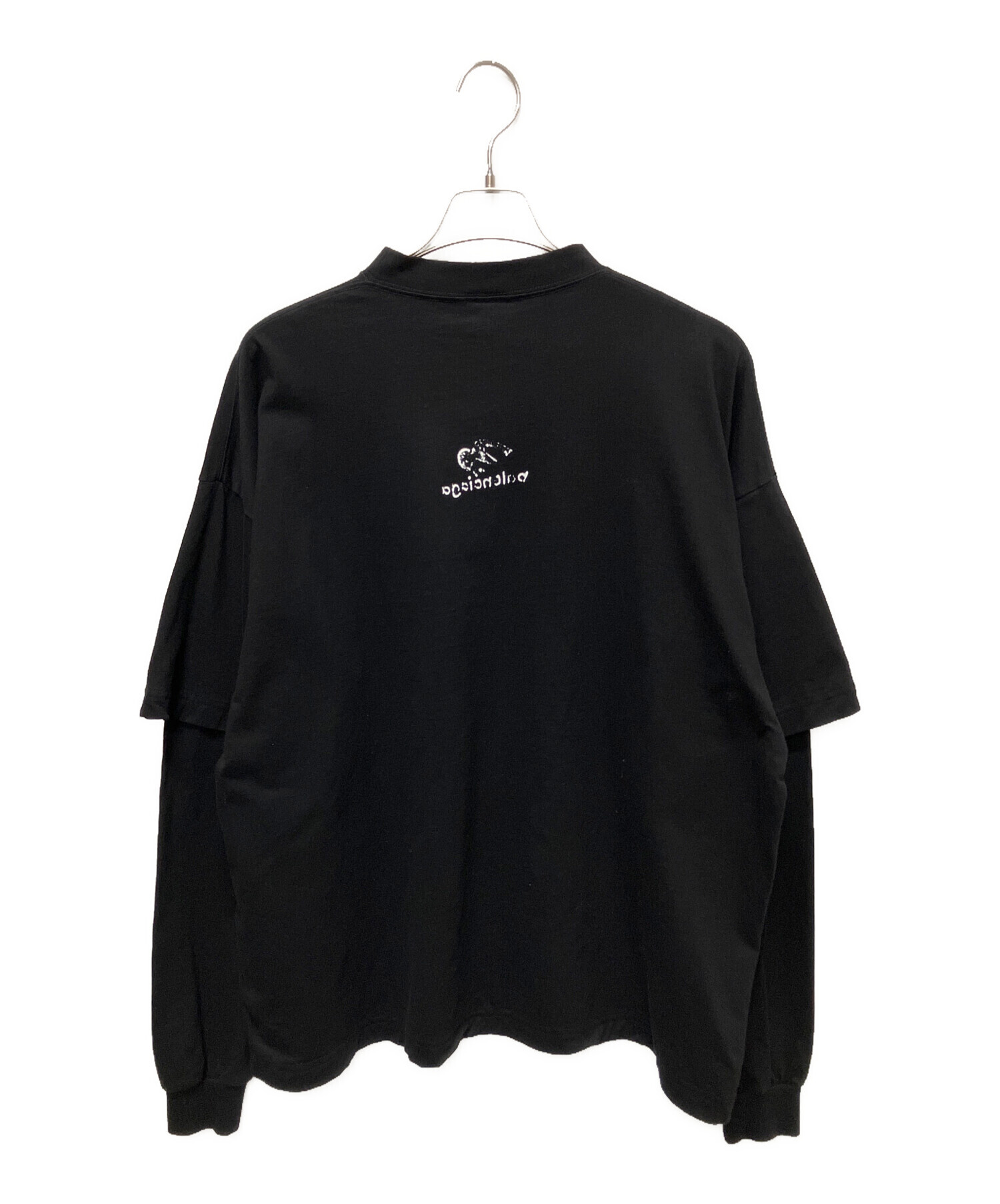 中古・古着通販】BALENCIAGA (バレンシアガ) ロゴレイヤードTシャツ