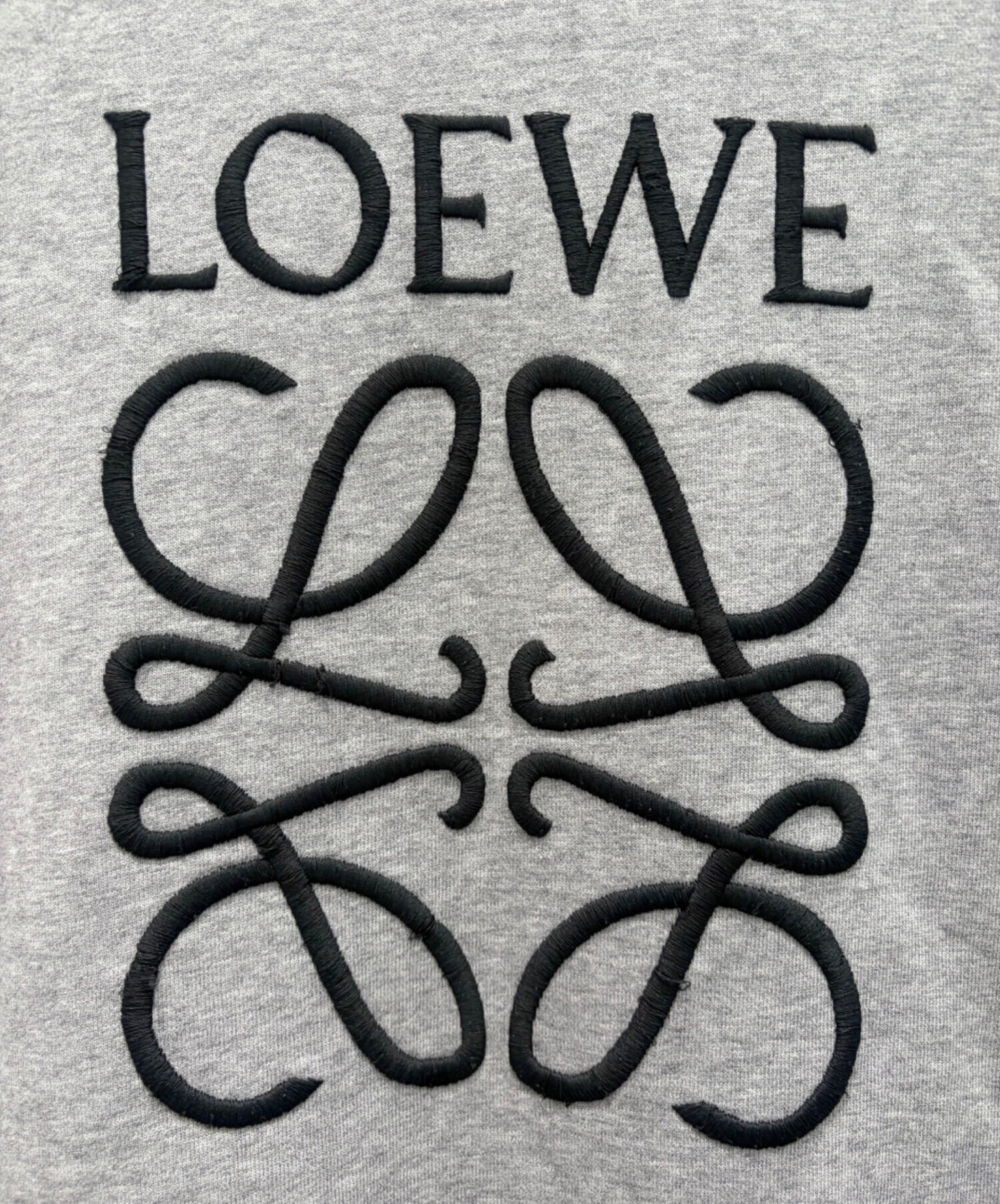 中古・古着通販】LOEWE (ロエベ) アナグラム刺繍ロゴスウェット グレー