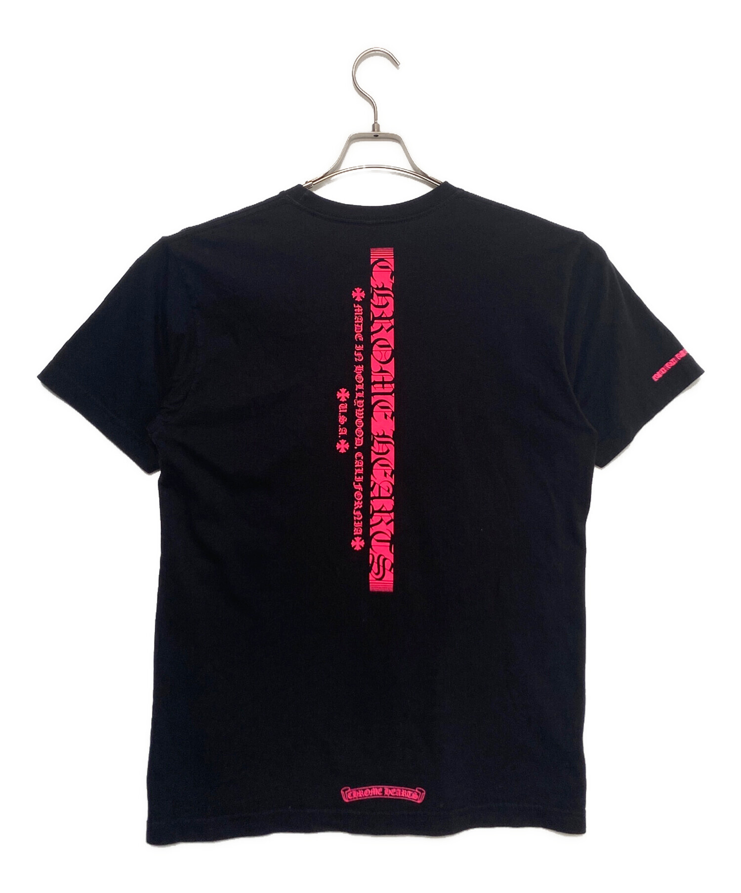 クロムハーツ スクロールラベル アメリカンフラッグ Tシャツ レディース 中古・古着通販】CHROME HEARTS (クロムハーツ) スクロールラベル