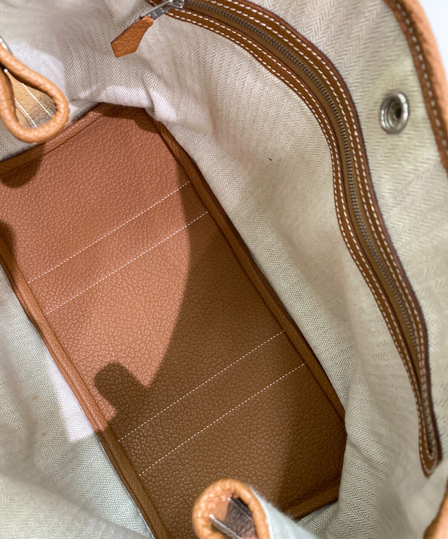 中古・古着通販】HERMES (エルメス) ガーデンパーティPM ブラウン系