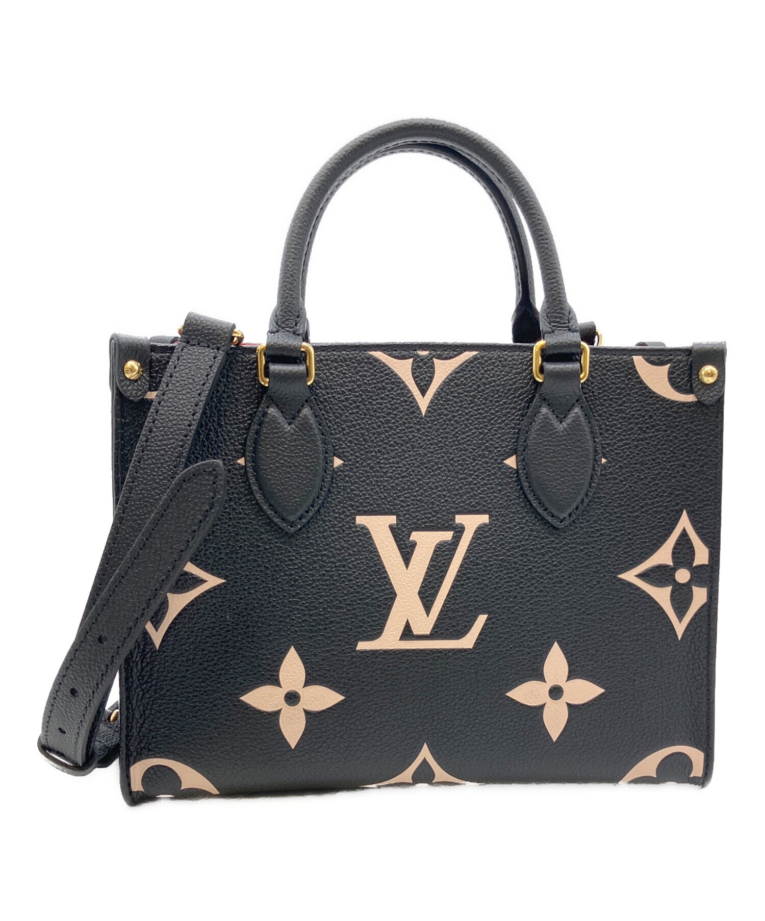 【未使用】ルイヴィトン オンザゴーPM 黒 定価478500円5/12までの出品 中古・古着通販】LOUIS VUITTON (ルイ ヴィトン) オンザゴーPM