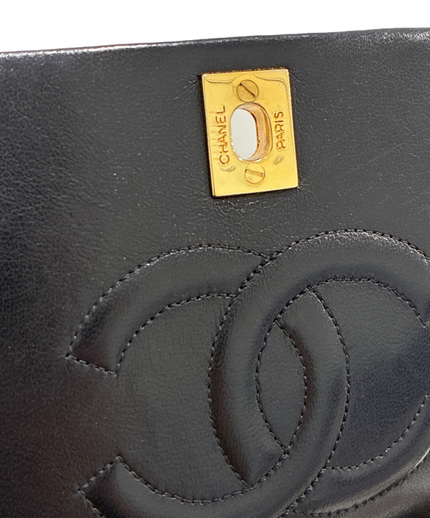 シャネル 3番台 ターンロック GD金具 ショルダーバッグ■3o19245-2D CHANEL シャネル ミニチェーンショルダーバッグ オクタゴン型 ターン