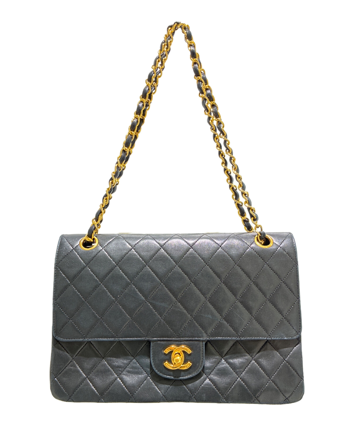 【良品】CHANELシャネルマトラッセボディバッグ　ターンロック ◇新作ターンロック◇CHANEL チェーンウォレット マトラッセ (CHANEL