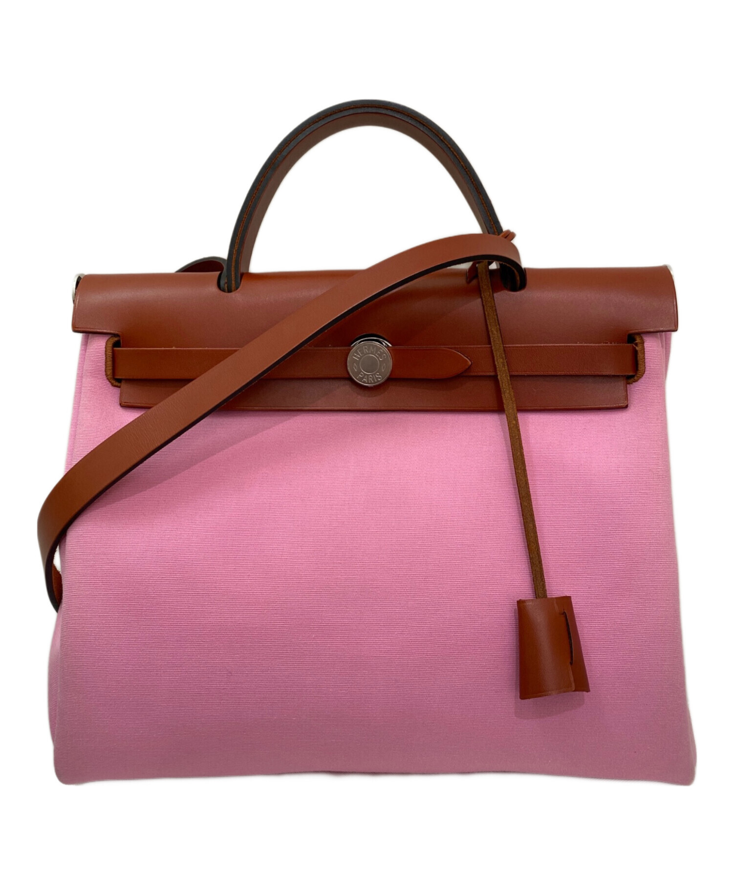 HERMES エールバックPM 中古・古着通販】HERMES (エルメス) エールバッグジップPM ピンク
