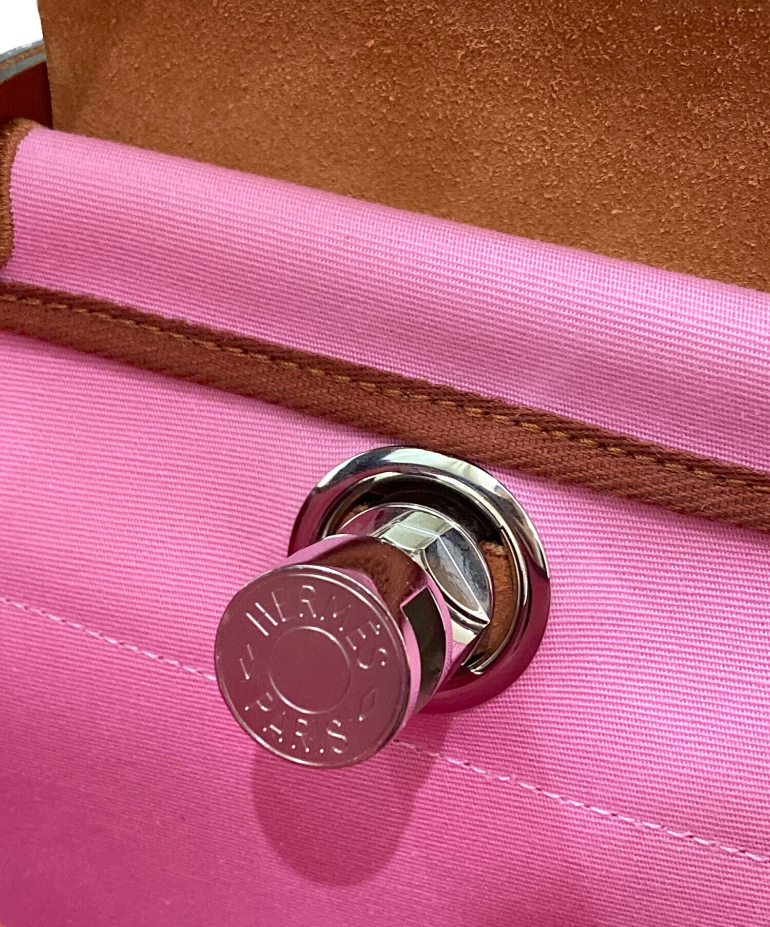 中古・古着通販】HERMES (エルメス) エールバッグジップPM ピンク