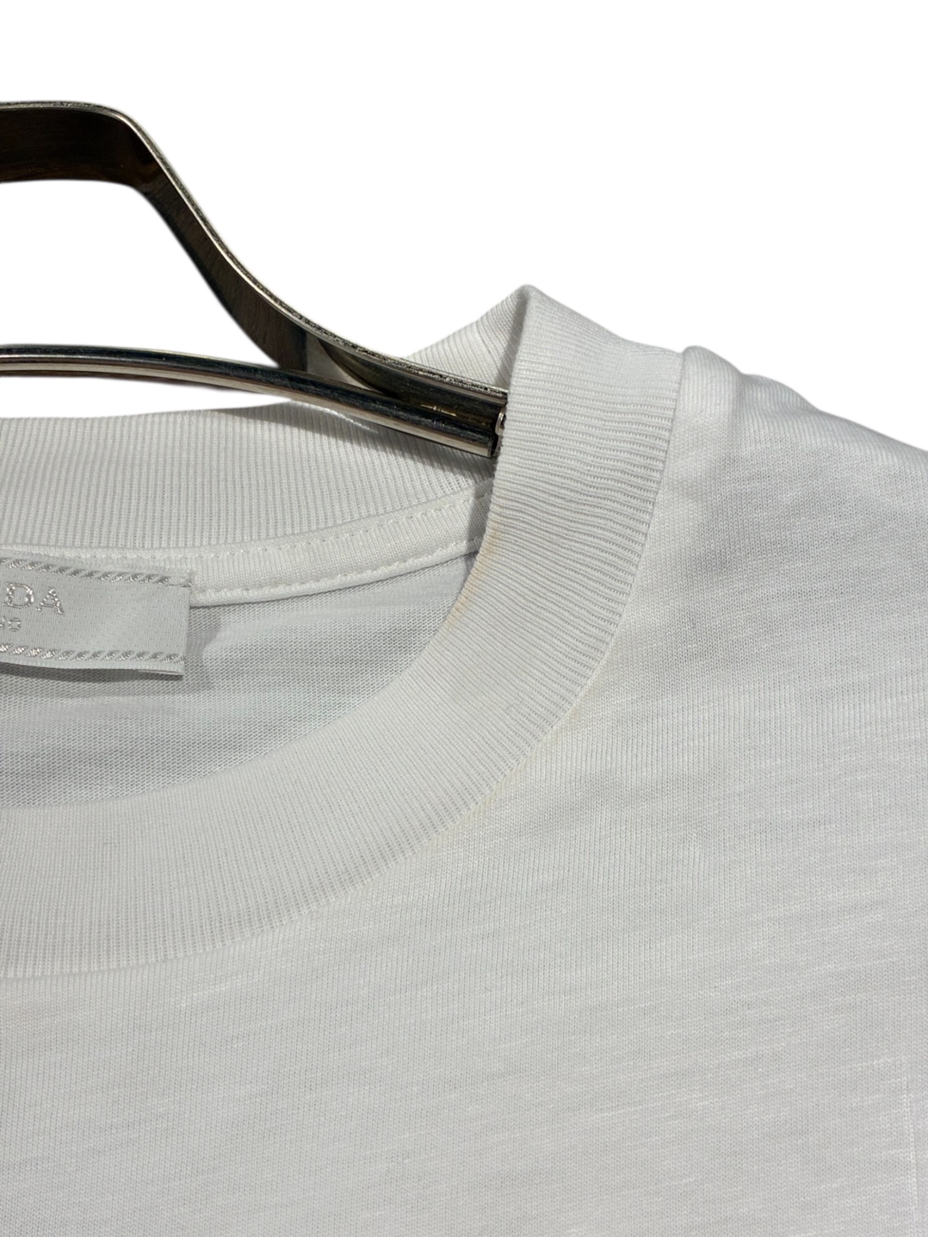 中古・古着通販】PRADA (プラダ) ロゴTシャツ/UJN555 ホワイト サイズ