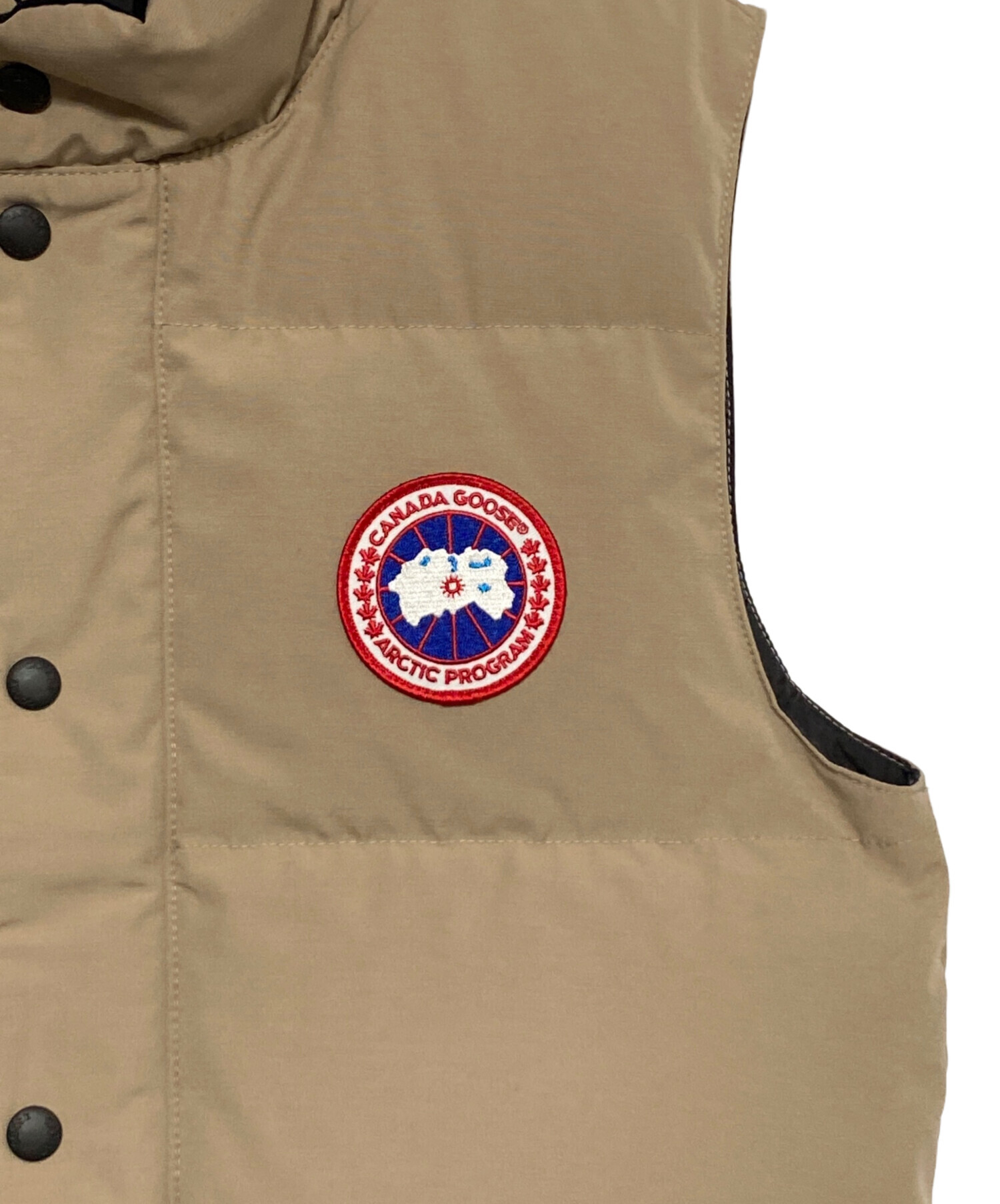 中古・古着通販】CANADA GOOSE (カナダグース) ダウンベスト ベージュ 