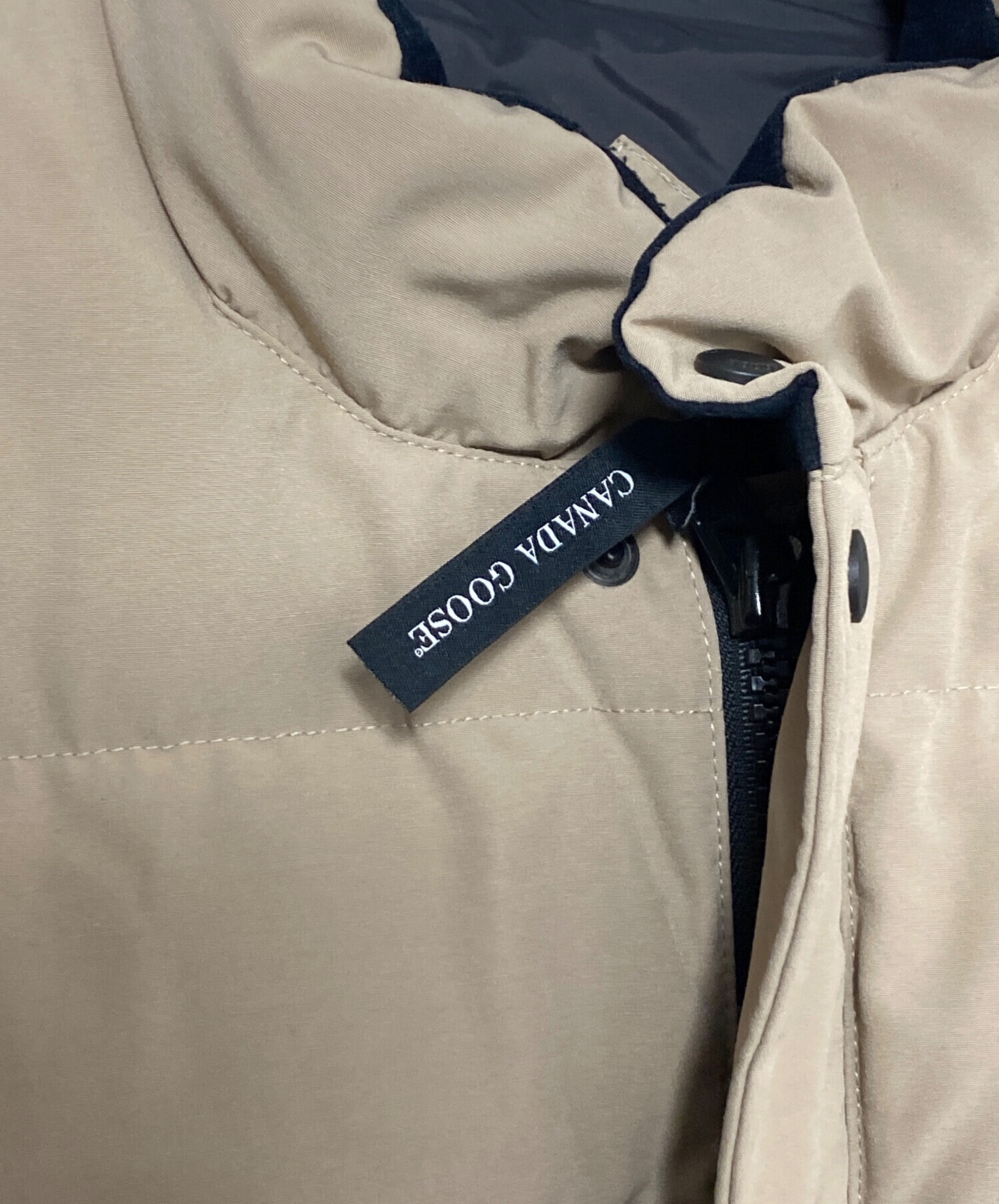中古・古着通販】CANADA GOOSE (カナダグース) ダウンベスト ベージュ 