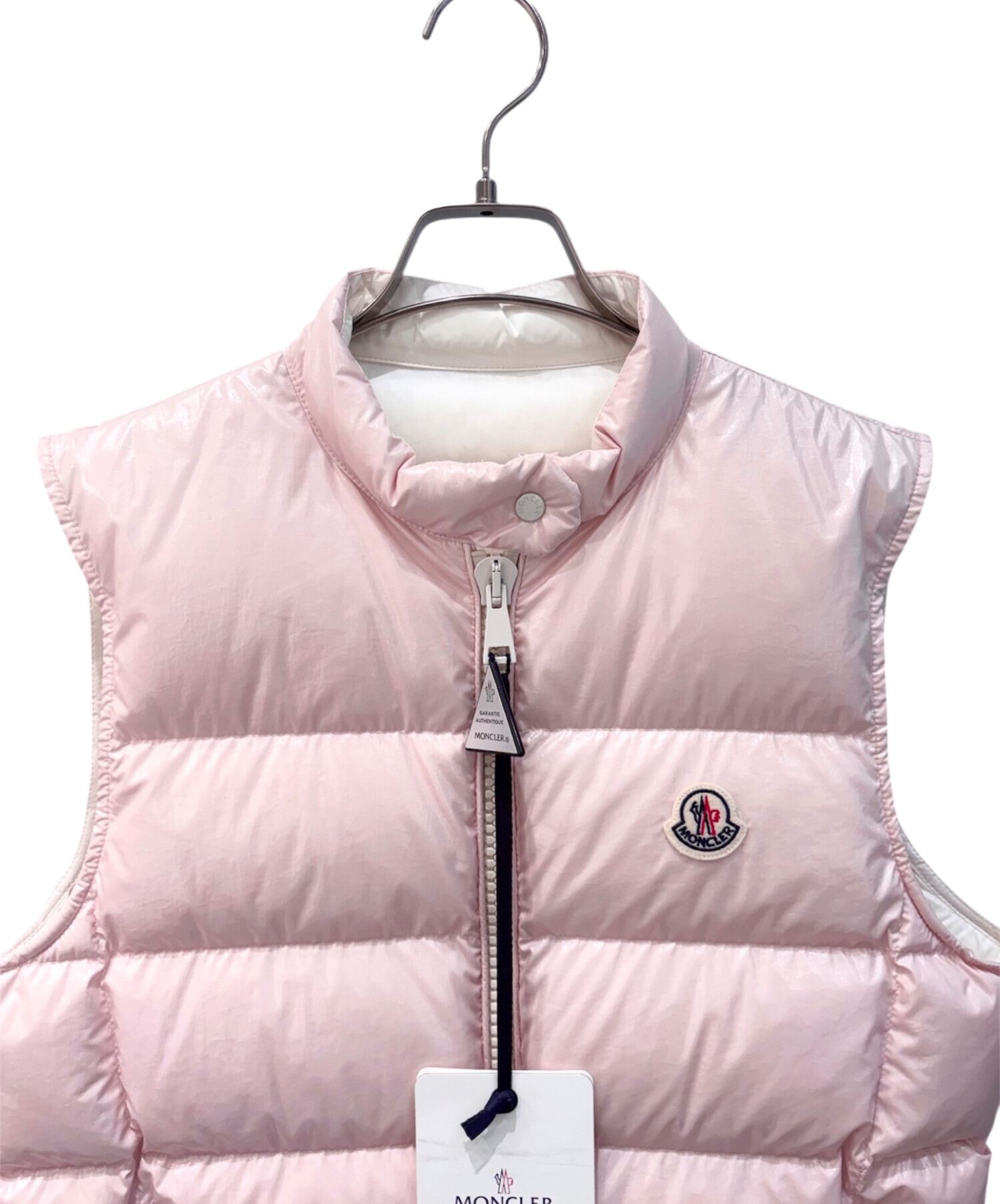 MONCLER モンクレール ダウンベスト レディース ライトピンク USED 中古・古着通販】MONCLER (モンクレール) ALCIBIA/ダウンベスト ピンク