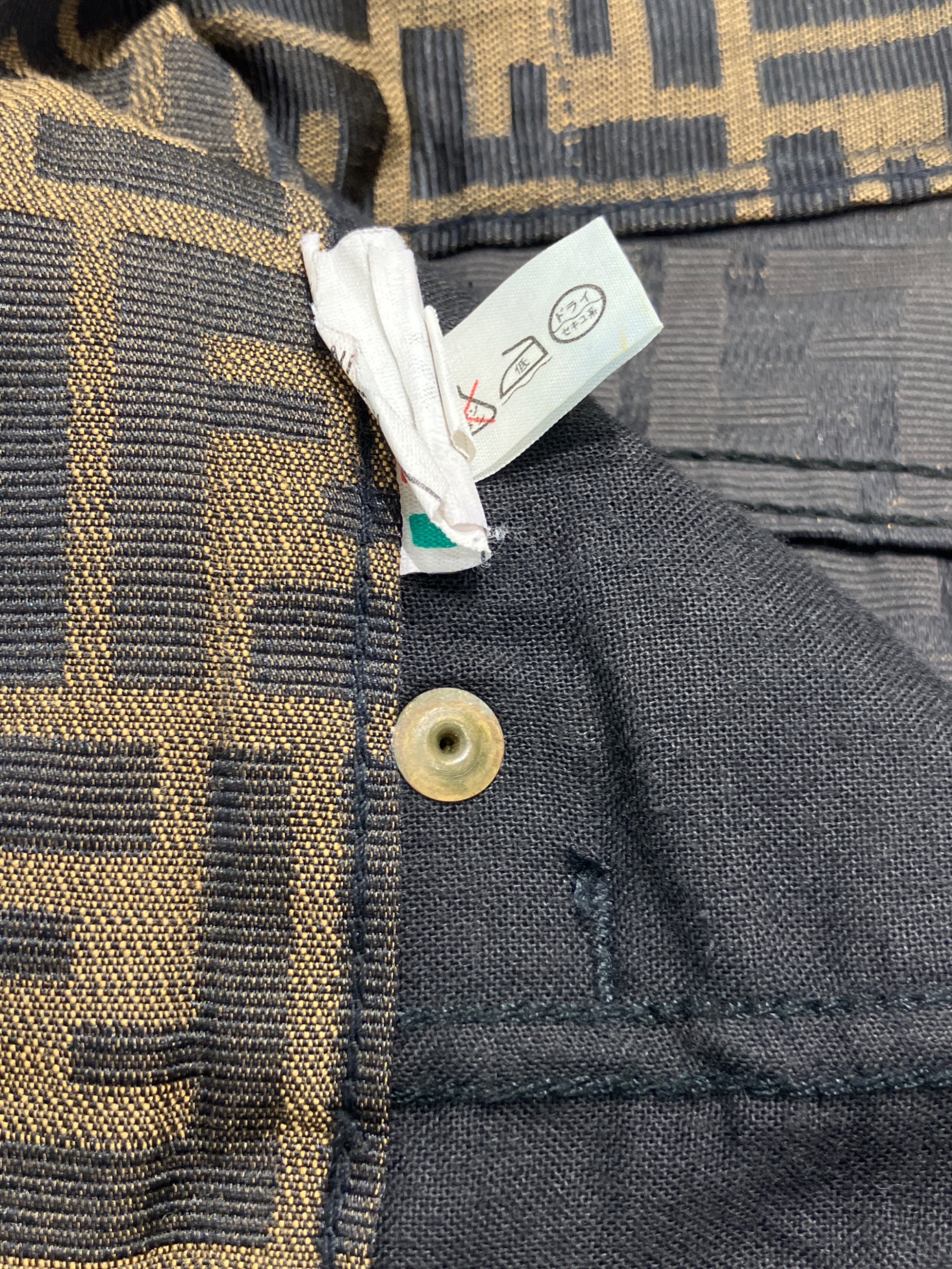 中古・古着通販】FENDI (フェンディ) ズッカ柄パンツ ブラウン サイズ