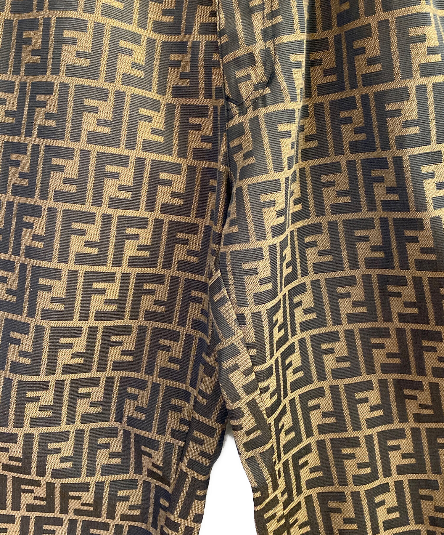 中古・古着通販】FENDI (フェンディ) ズッカ柄パンツ ブラウン サイズ