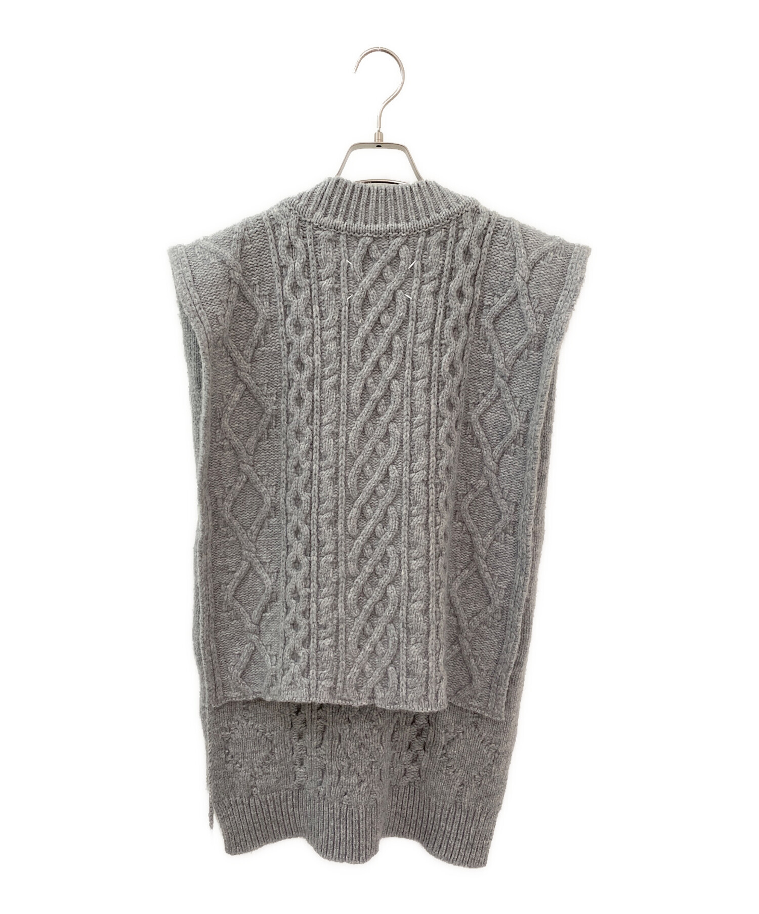 maison margiela ニットベスト　グレー 中古・古着通販】Maison Margiela (メゾンマルジェラ) ニットベスト