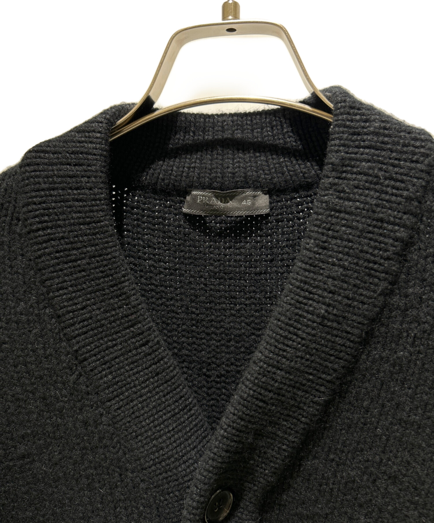 中古・古着通販】PRADA (プラダ) カシミヤVネックカーディガン UMG053