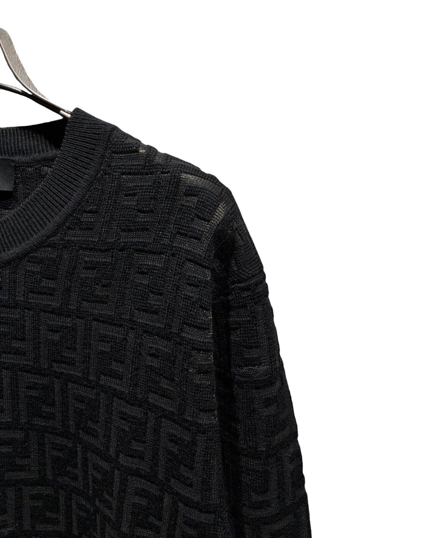 中古・古着通販】FENDI (フェンディ) ズッカニット ブラック サイズ:48 