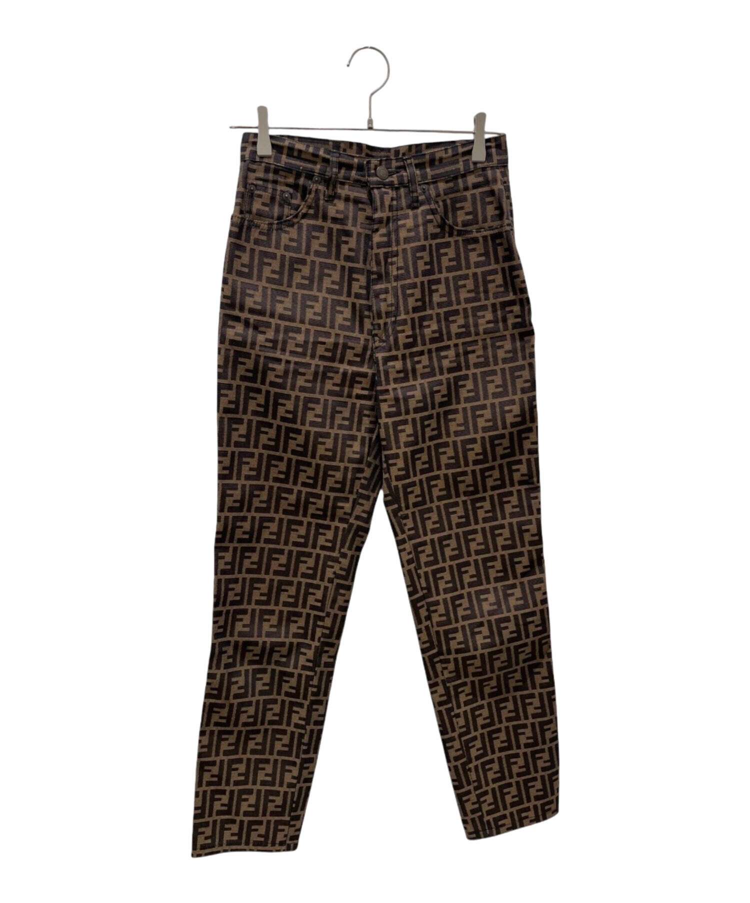 中古・古着通販】FENDI (フェンディ) ズッカパンツ ブラウン サイズ
