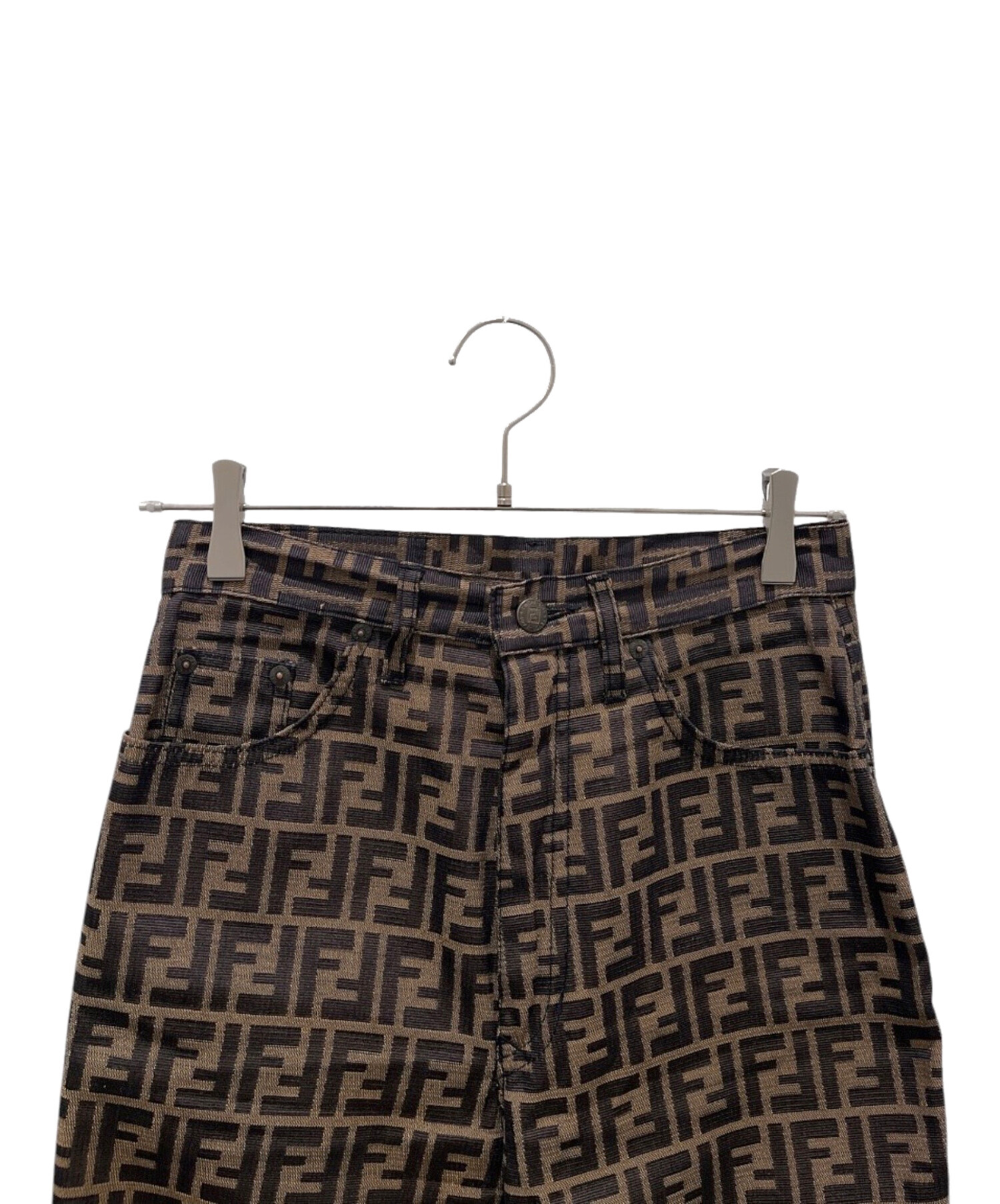 中古・古着通販】FENDI (フェンディ) ズッカパンツ ブラウン サイズ
