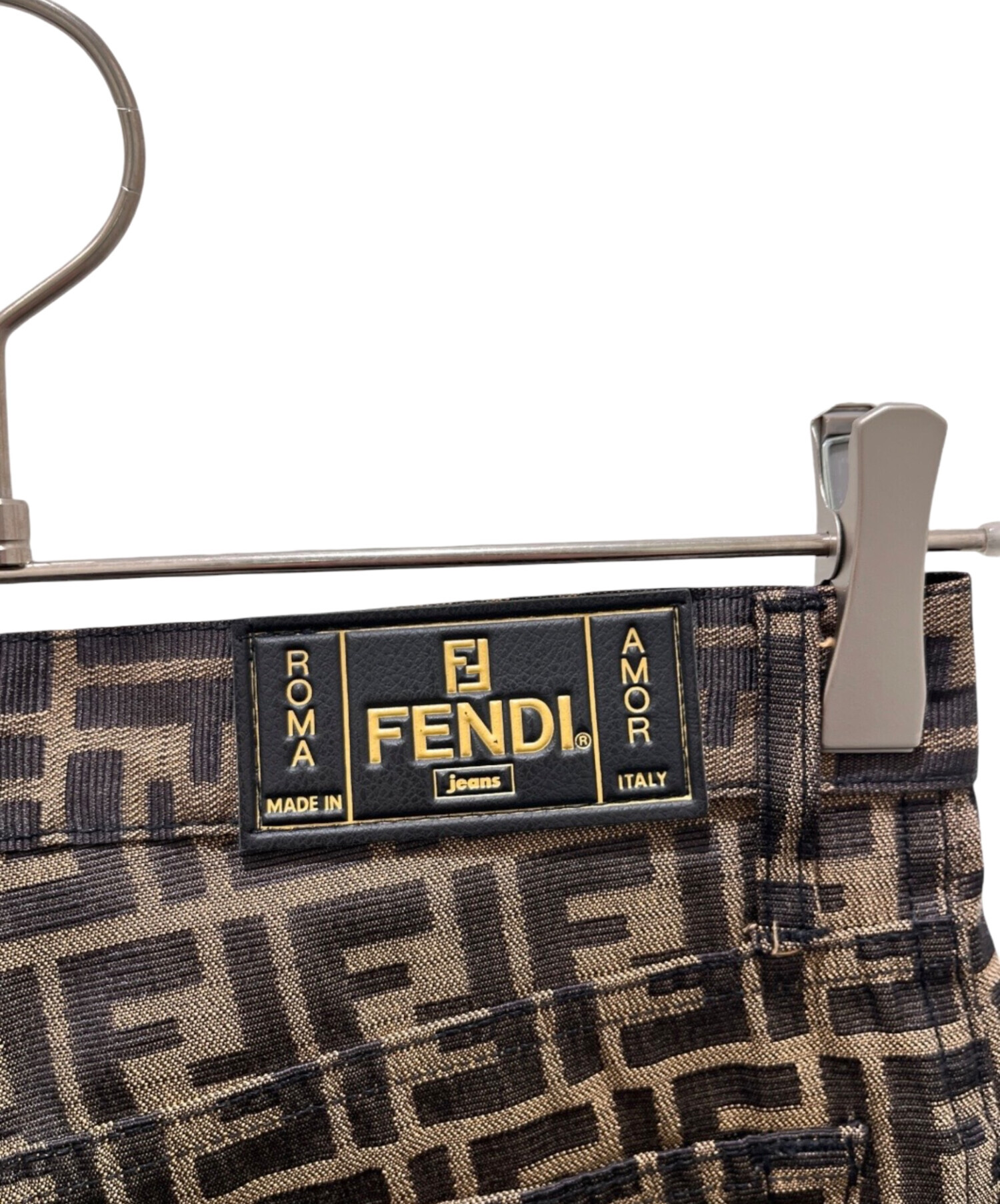 中古・古着通販】FENDI (フェンディ) ズッカパンツ ブラウン サイズ 