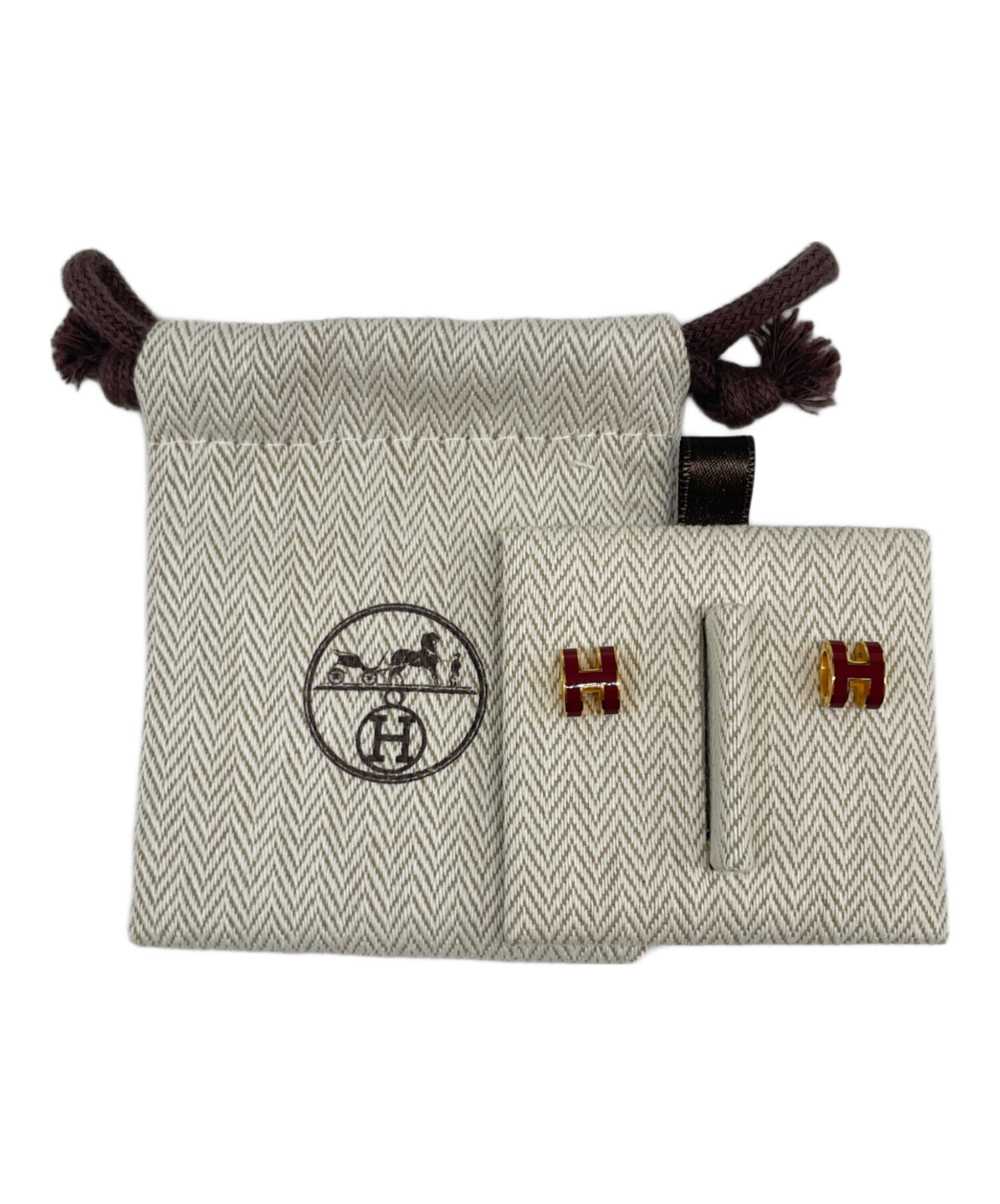中古・古着通販】HERMES (エルメス) ミニポップHピアス/Mini Pop H