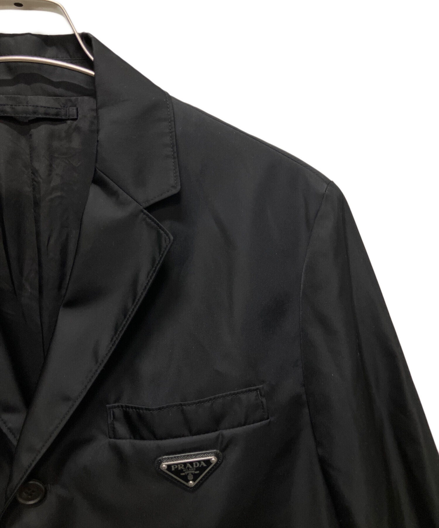 中古・古着通販】PRADA (プラダ) プレートロゴテーラードジャケット