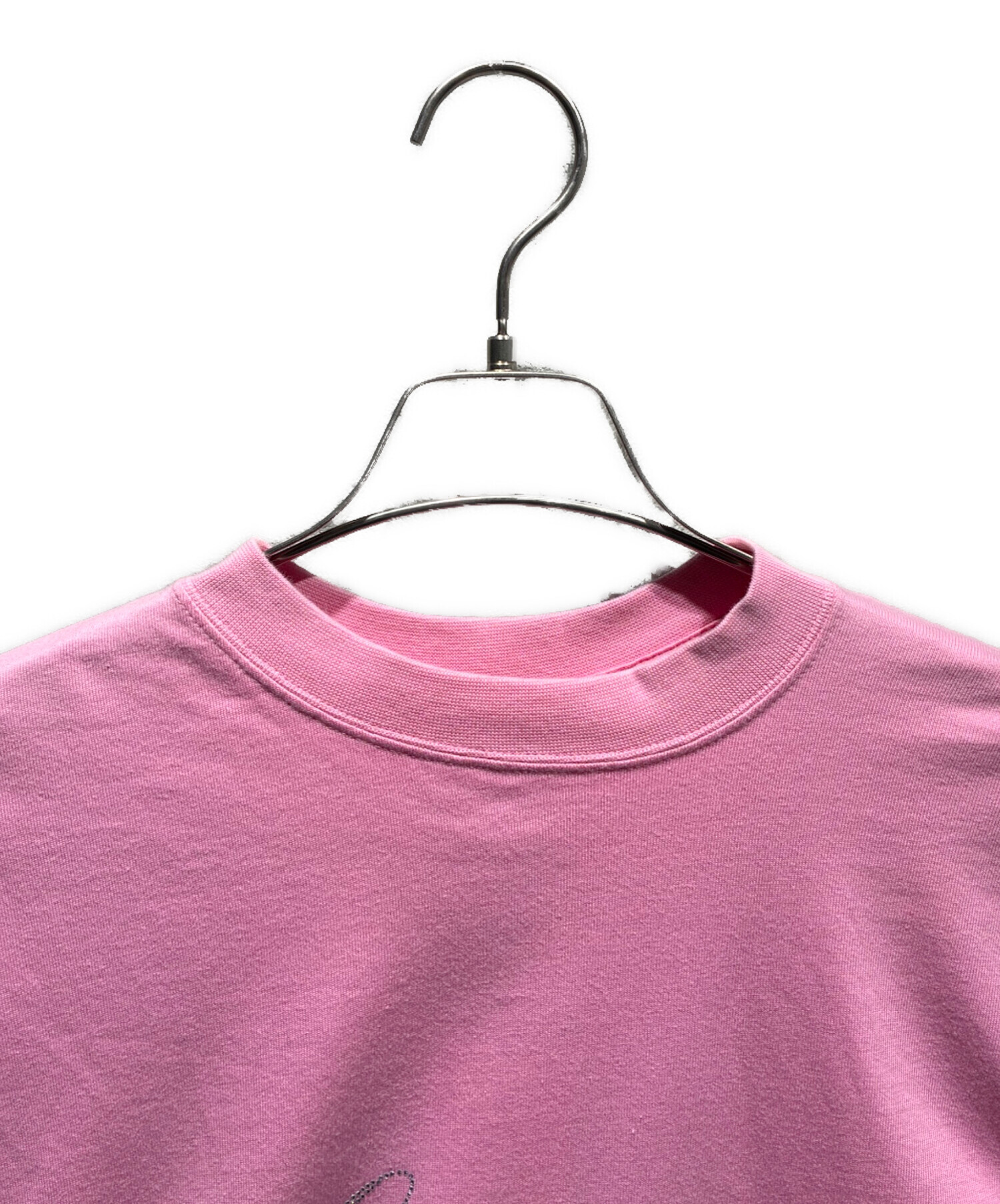 中古・古着通販】BALENCIAGA (バレンシアガ) ロゴTシャツ ピンク