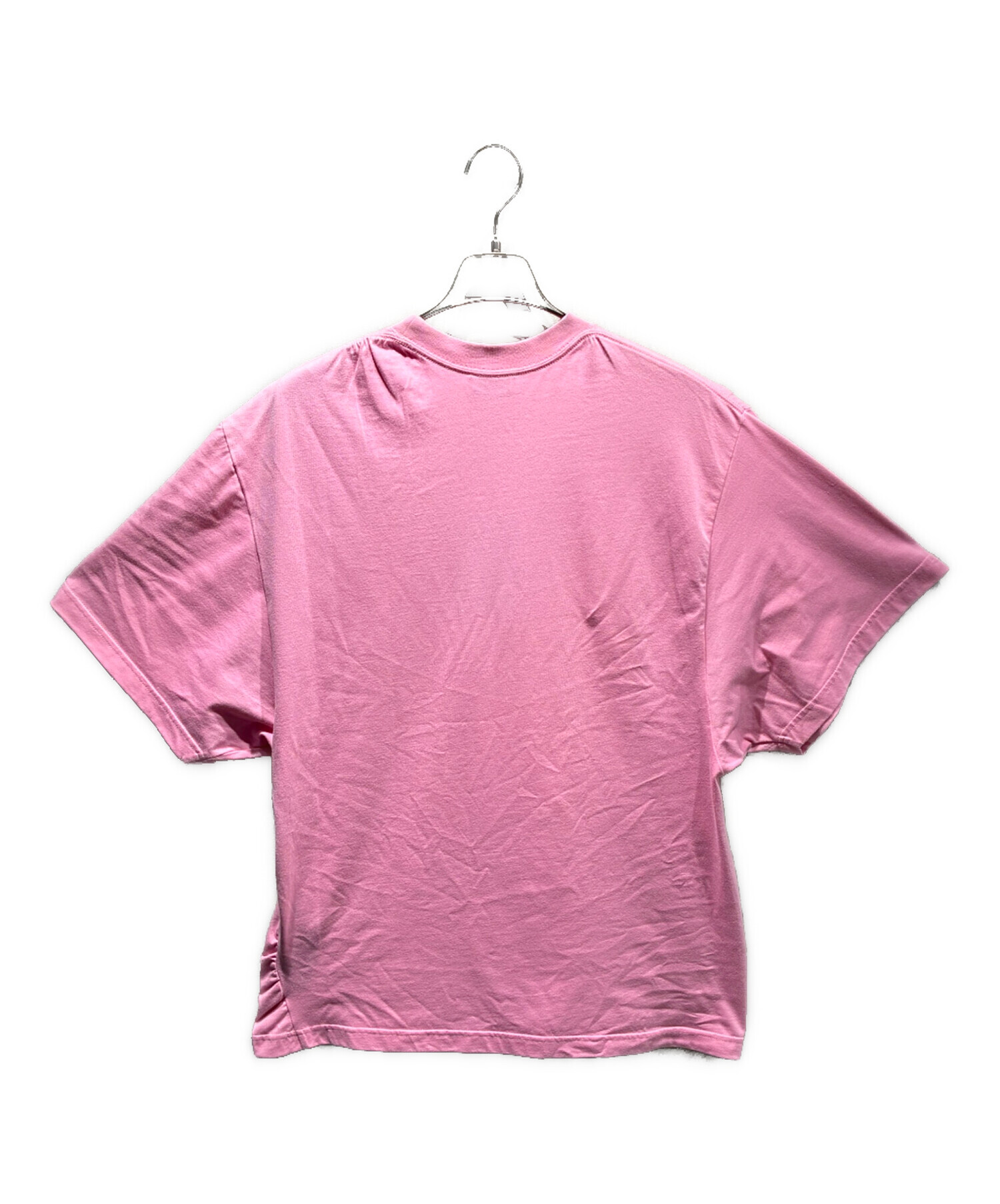 中古・古着通販】BALENCIAGA (バレンシアガ) ロゴTシャツ ピンク