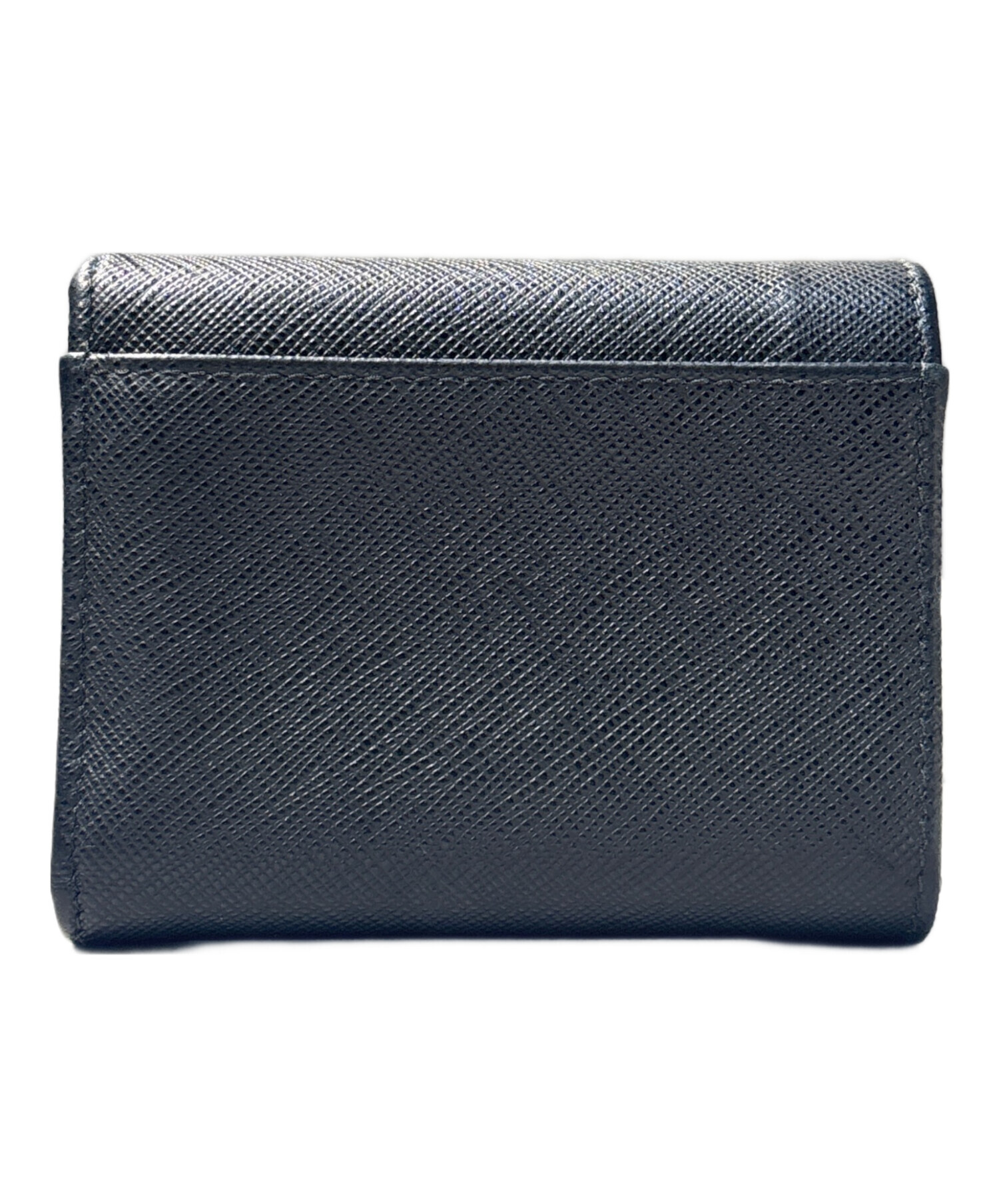 【新品未使用】PRADA サフィアーノトライアングル 財布 中古・古着通販】PRADA (プラダ) サフィアーノトライアングル 財布