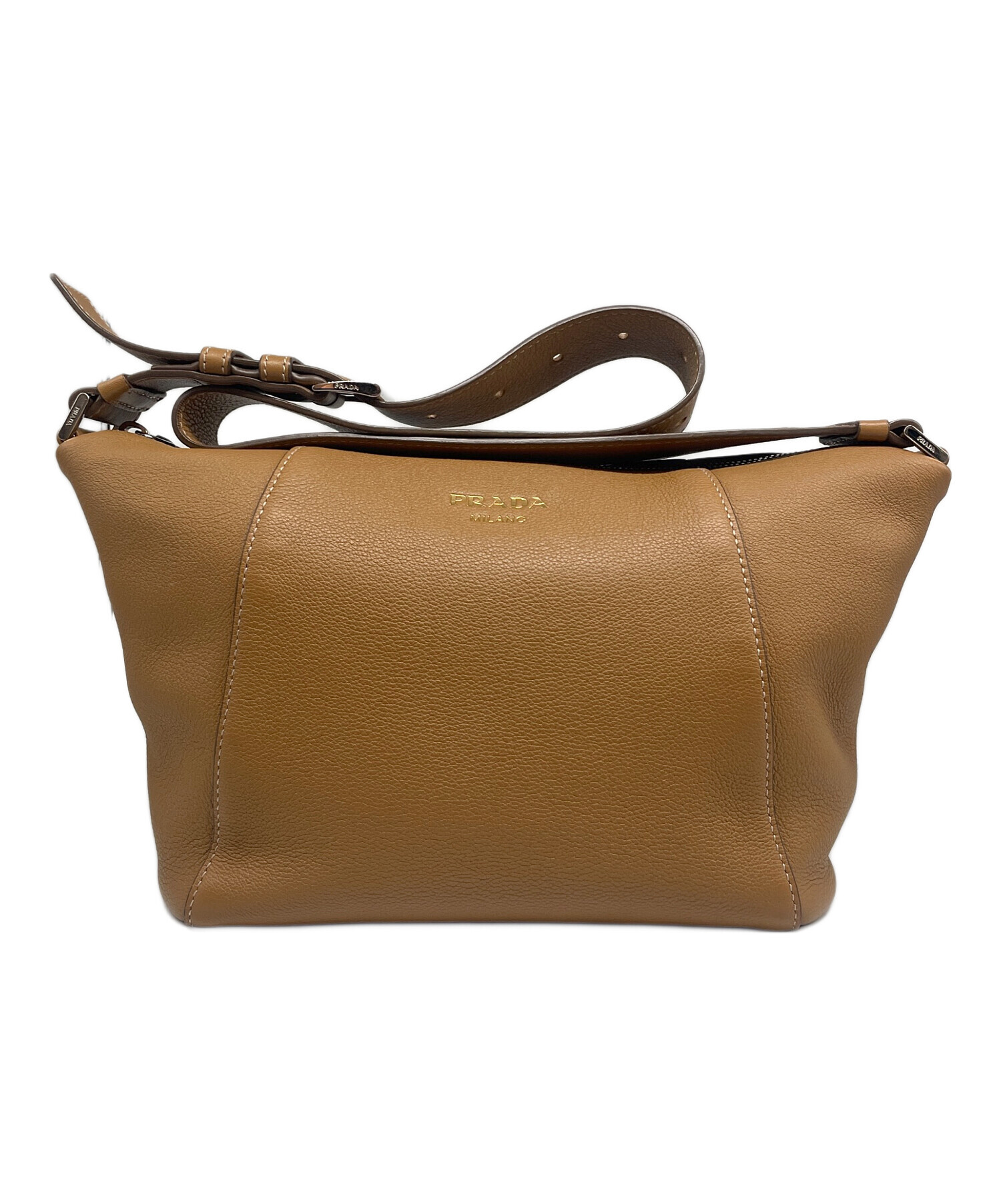 中古・古着通販】PRADA (プラダ) ソフトグレインレザー ショルダー