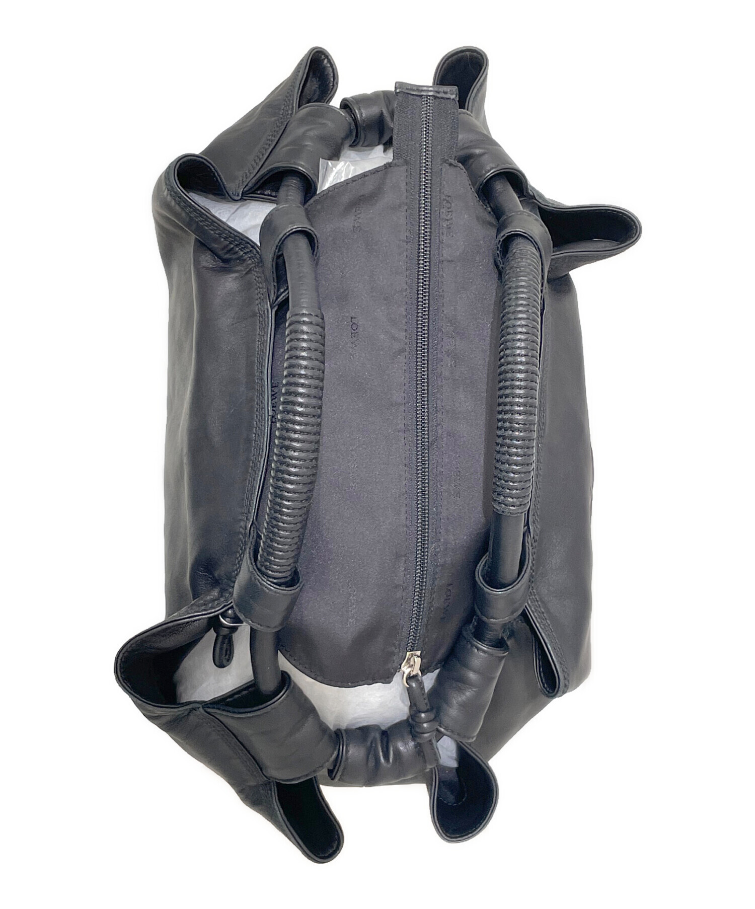 中古・古着通販】LOEWE (ロエベ) ナッパアイレ ハンドバッグ ブラック