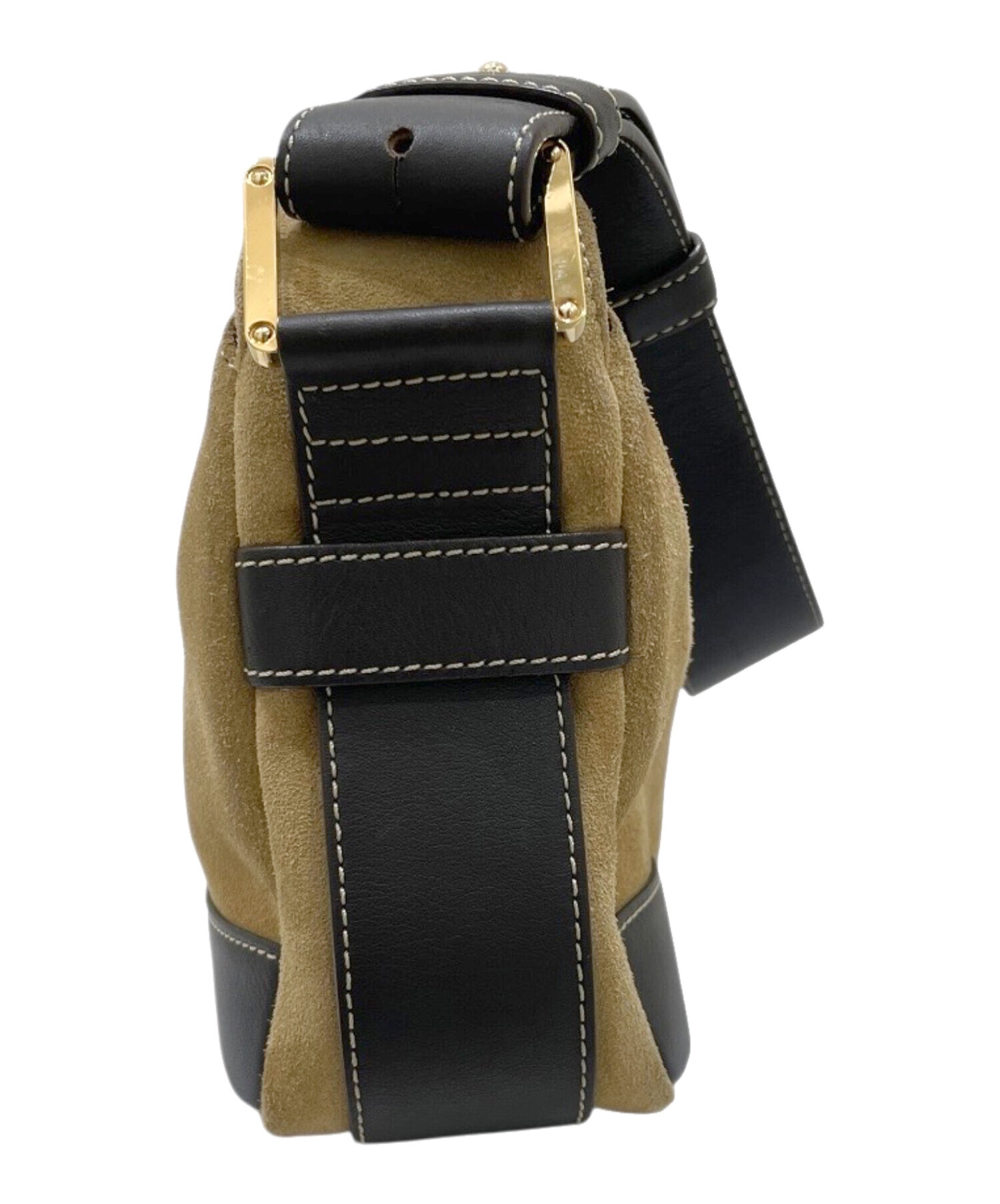 中古・古着通販】LOEWE (ロエベ) アナグラム スウェードショルダー
