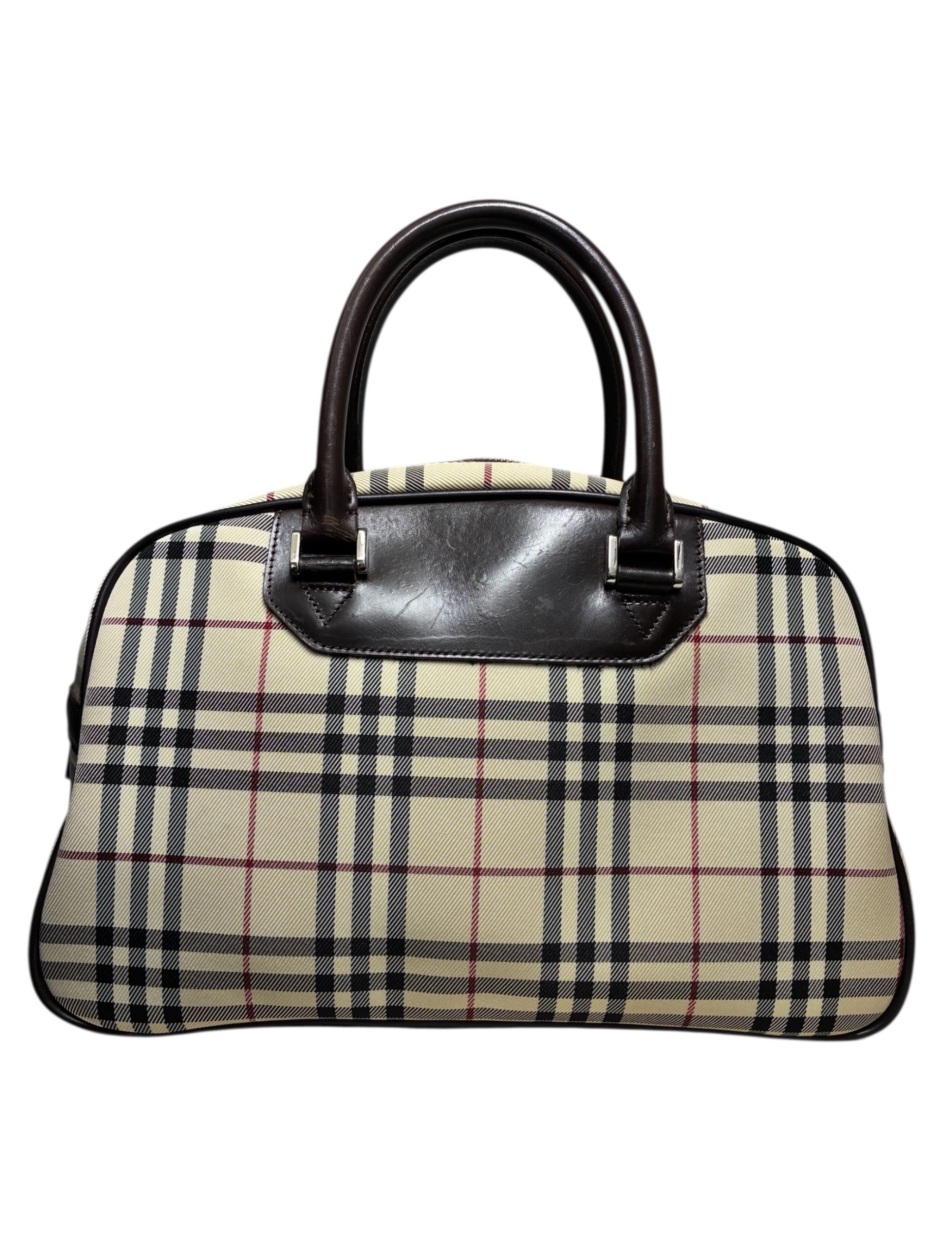 中古・古着通販】BURBERRY (バーバリー) ノバチェックボストンバッグ