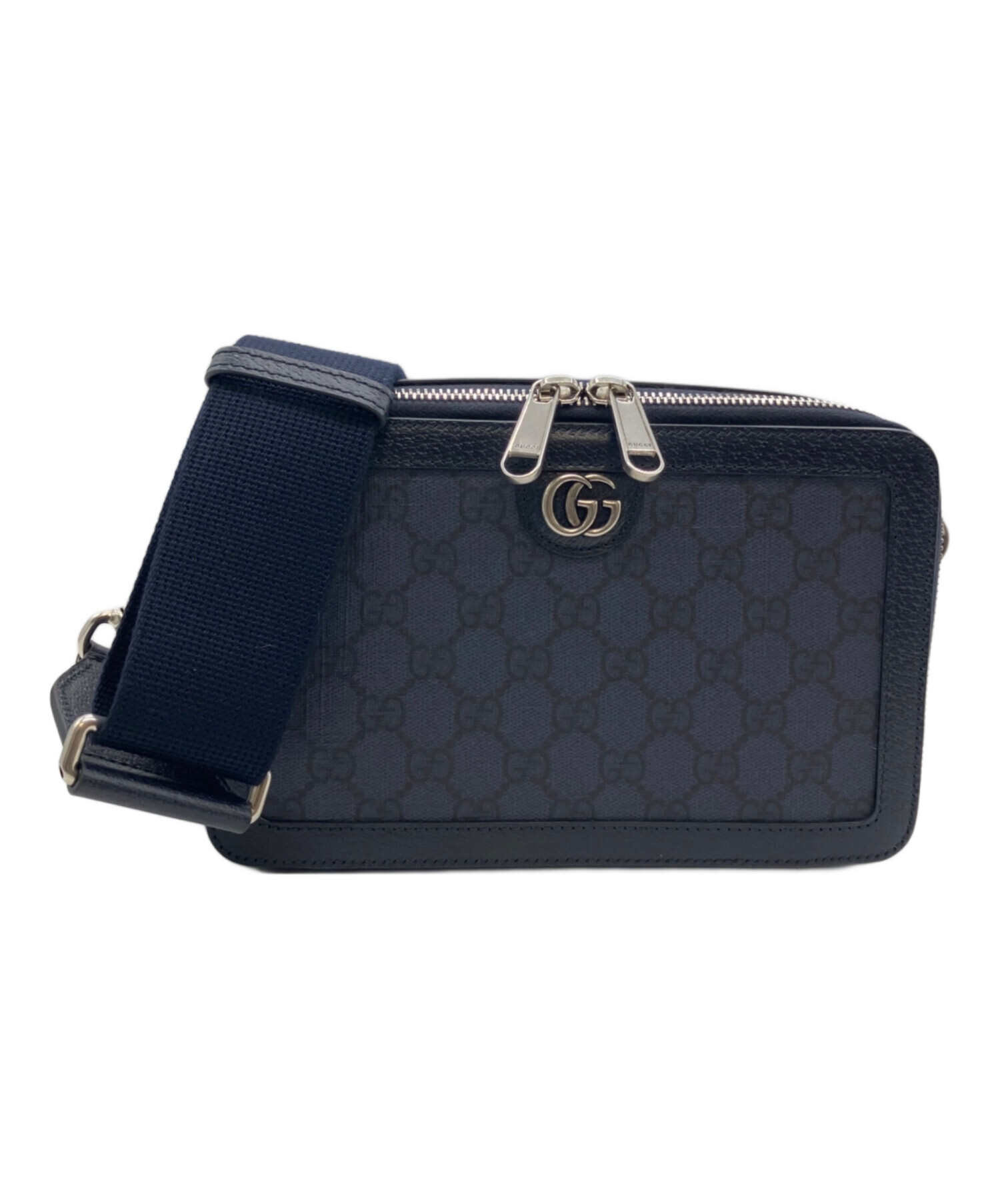 GUCCI (グッチ) ショルダーバッグ ボディバッグ ネイビー 【公式通販】