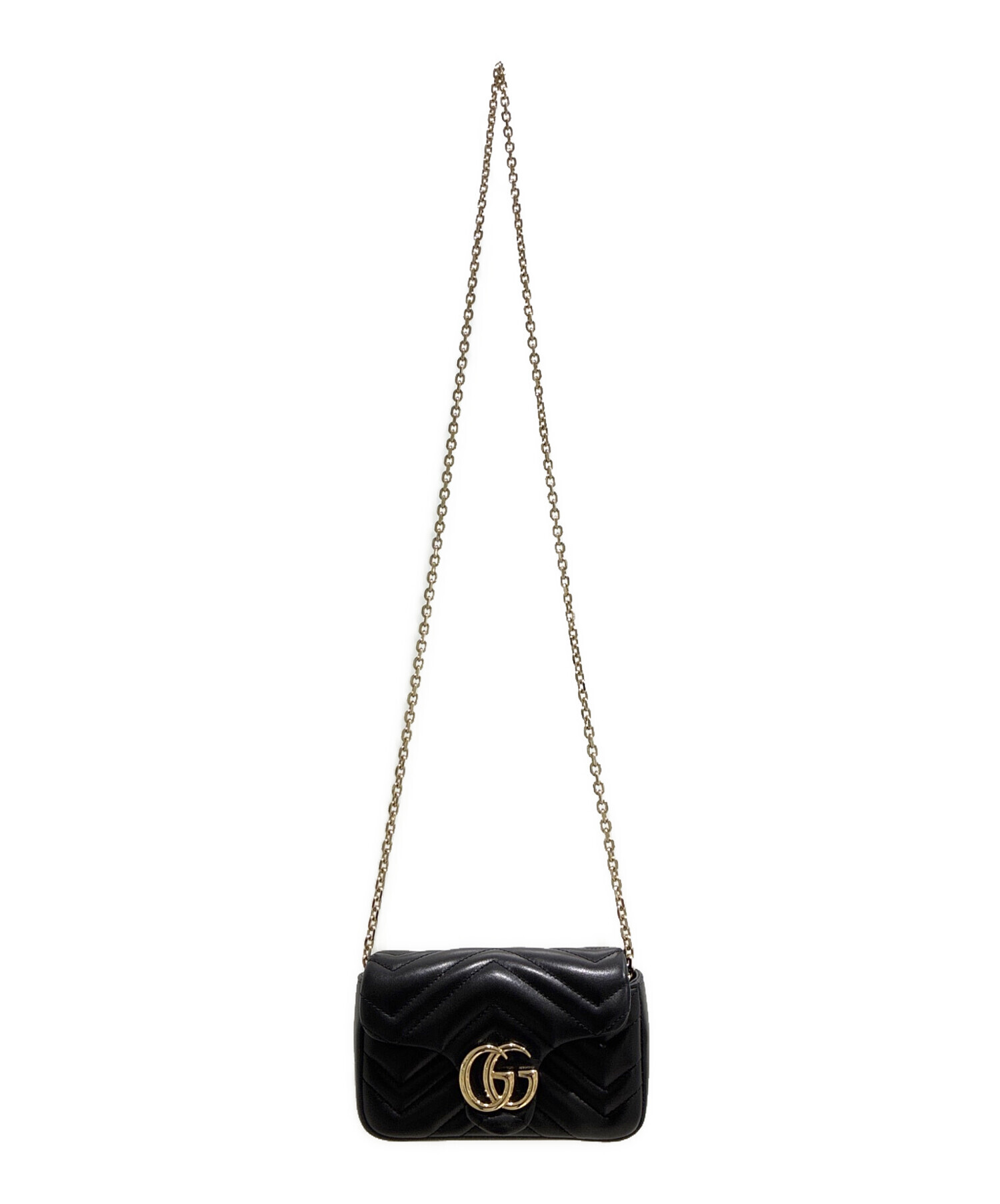 中古・古着通販】GUCCI (グッチ) GGマーモントミニ ショルダーバッグ