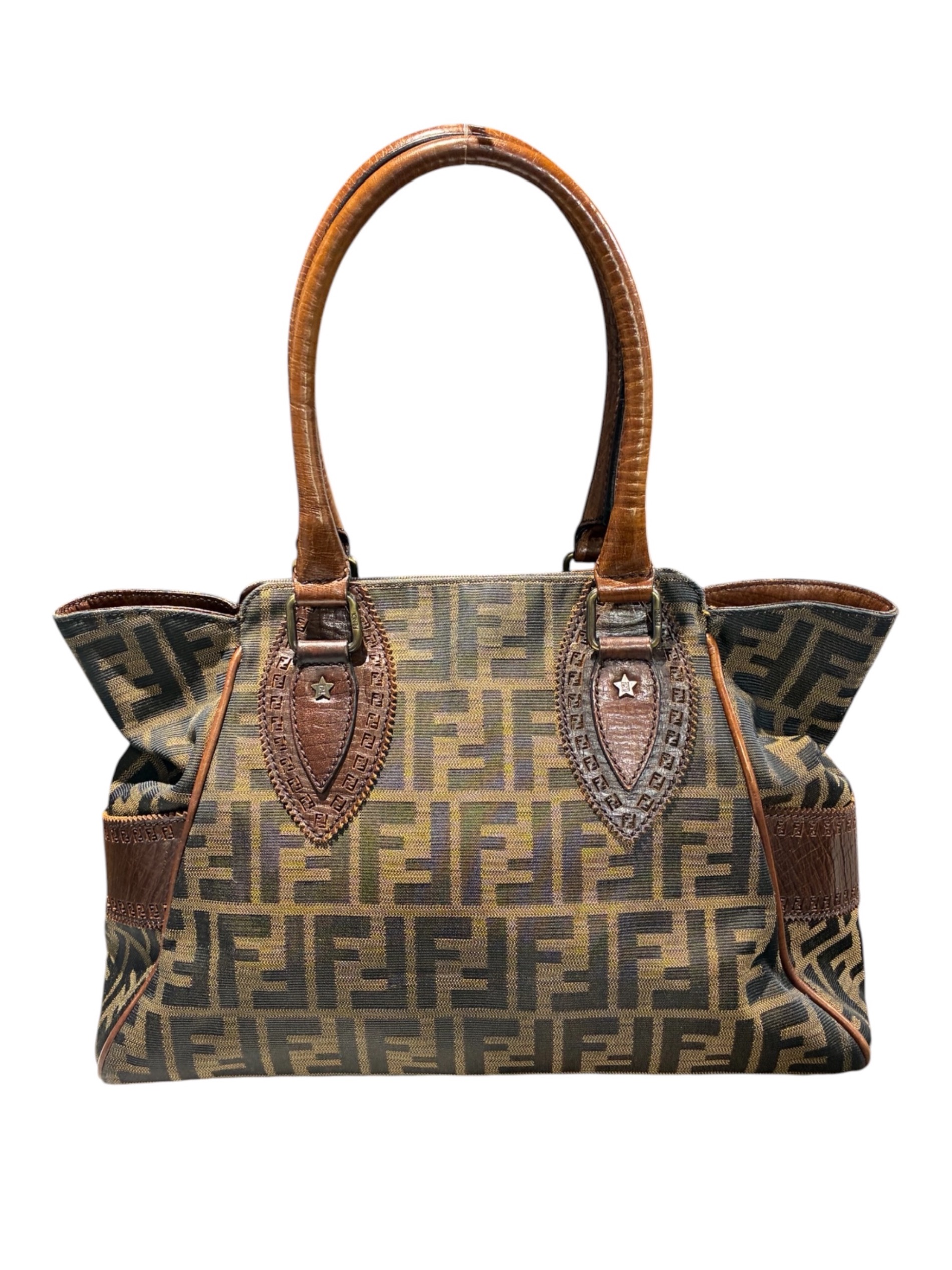 中古・古着通販】FENDI (フェンディ) ハンドバッグ/8BN157 ブラウン