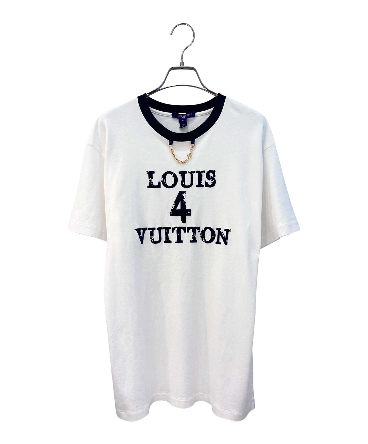 Louis Vuitton ルイヴィトン Tシャツ クリーニング済み 中古・古着通販】LOUIS VUITTON (ルイ ヴィトン) フロントチェーンロゴ