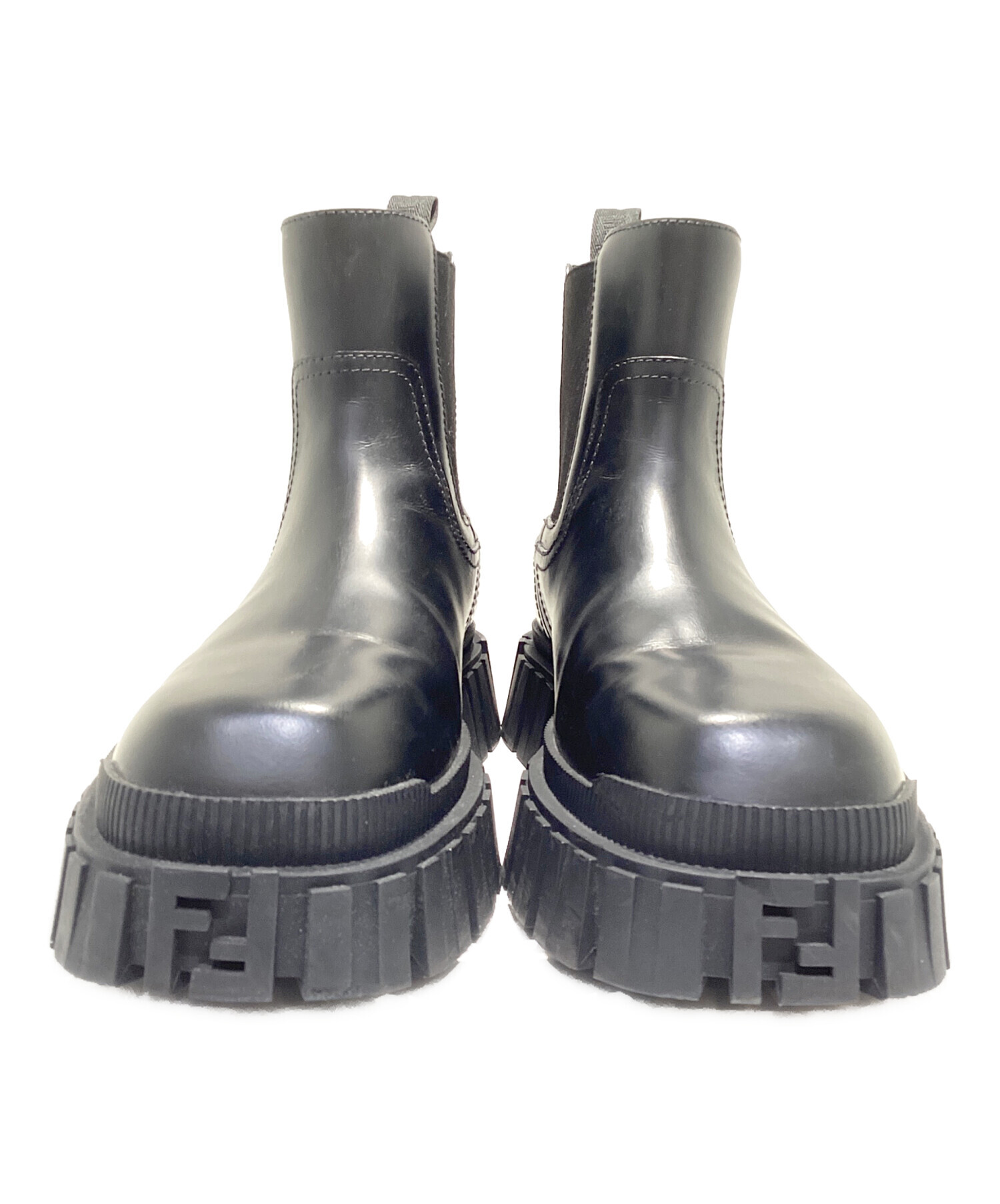 中古・古着通販】FENDI (フェンディ) サイドゴアブーツ ブラック
