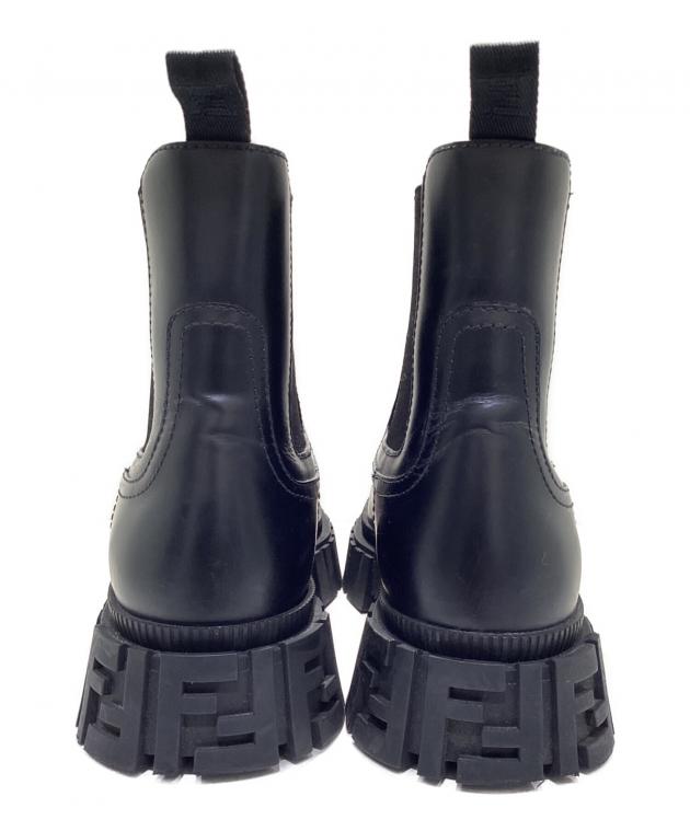 中古・古着通販】FENDI (フェンディ) サイドゴアブーツ ブラック