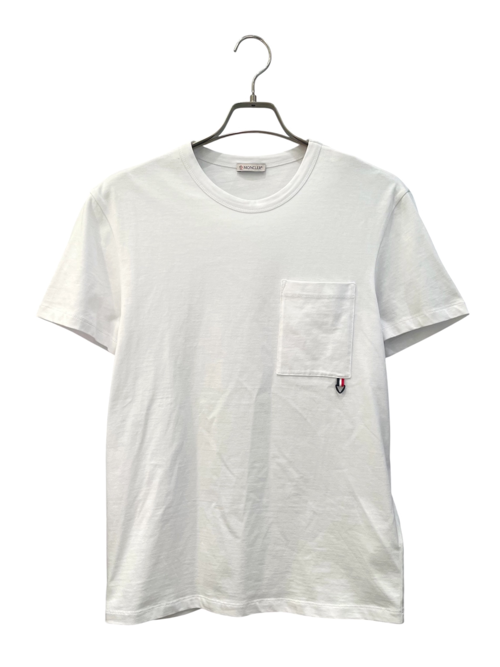 MONCLER モンクレール Tシャツ・カットソー S 白 【古着】【中古】【送料無料】 中古・古着通販】MONCLER (モンクレール) MAGLIA T-SHIRT ホワイト