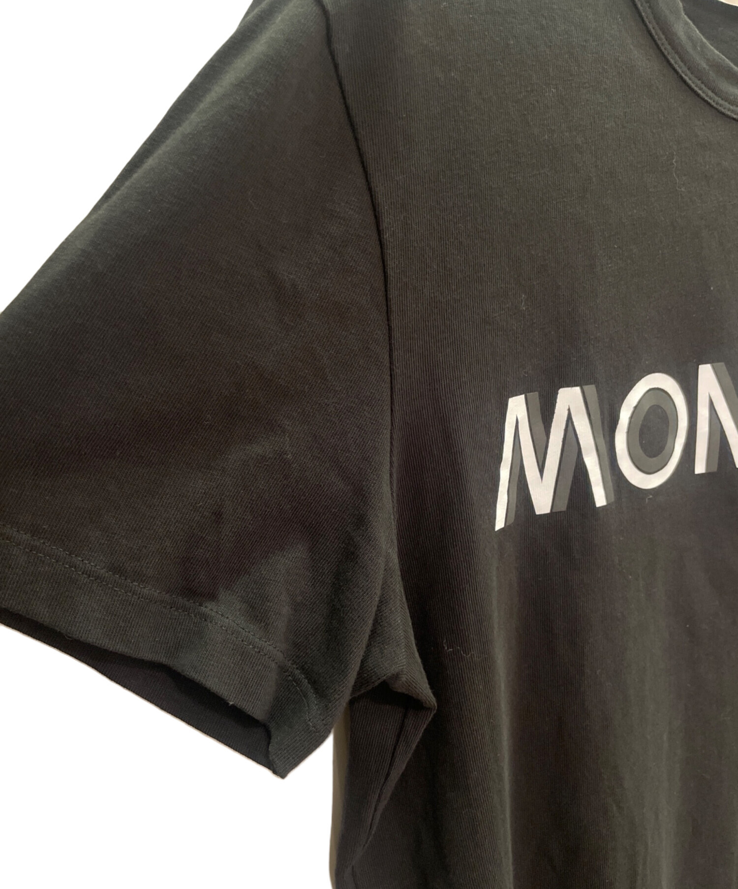マ*ク様 モンクレール　ヴィンテージ　サイドロゴ　Tシャツ　S ブラック　3S5 中古・古着通販】MONCLER (モンクレール) ロゴTシャツ ブラック
