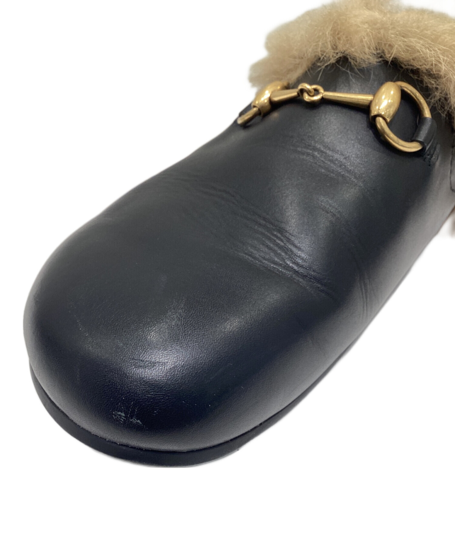 中古・古着通販】GUCCI (グッチ) プリンスタウン レザー ミュール