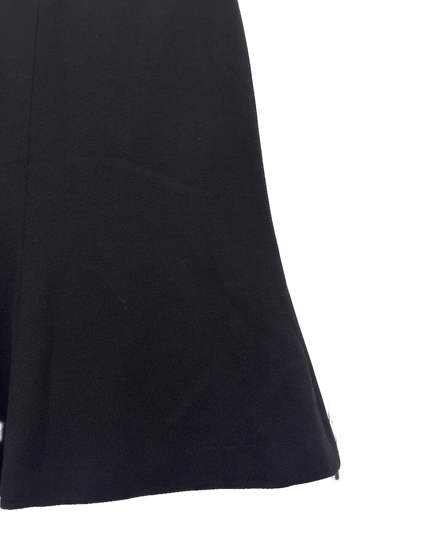 中古・古着通販】CHANEL (シャネル) ウールスカート ブラック サイズ