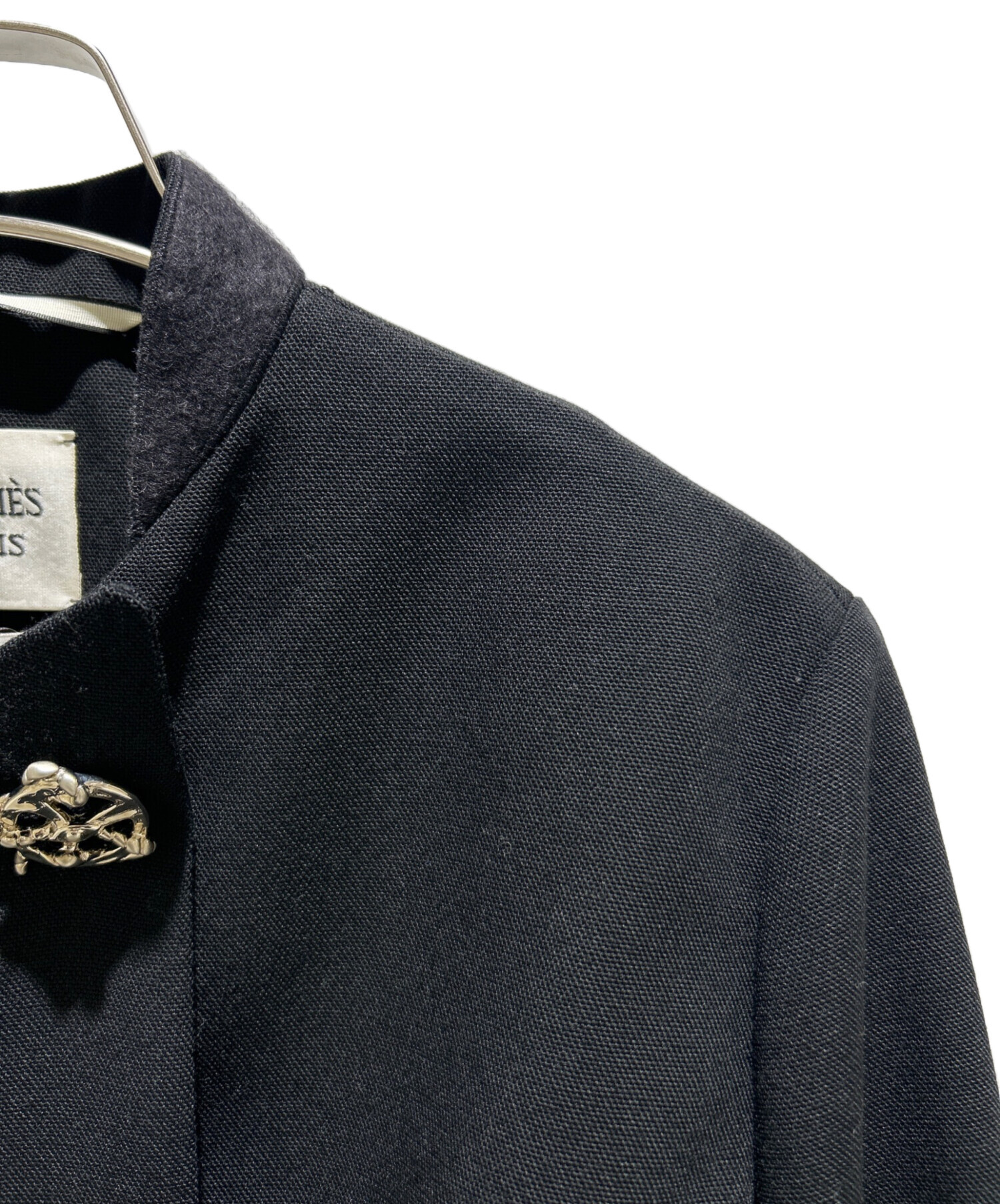 中古・古着通販】HERMES (エルメス) Emblem Button Bomber Jacket MA-1