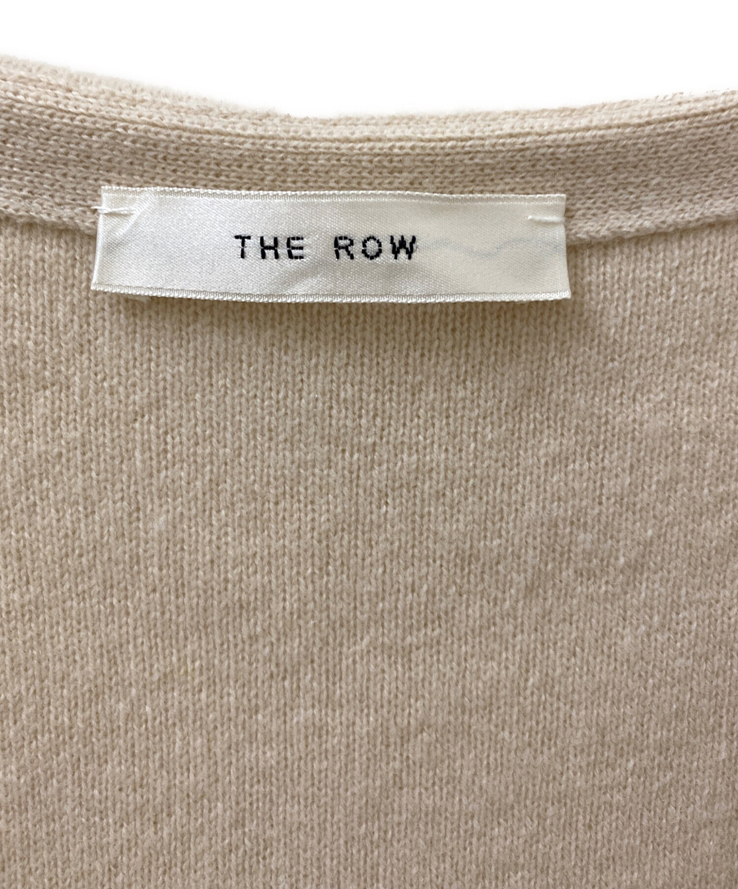 THE ROW ザ　ロウ ベスト XS ベージュ 【古着】【中古】 中古・古着通販】THE ROW (ザ ロウ) ノースリーブニットワンピース